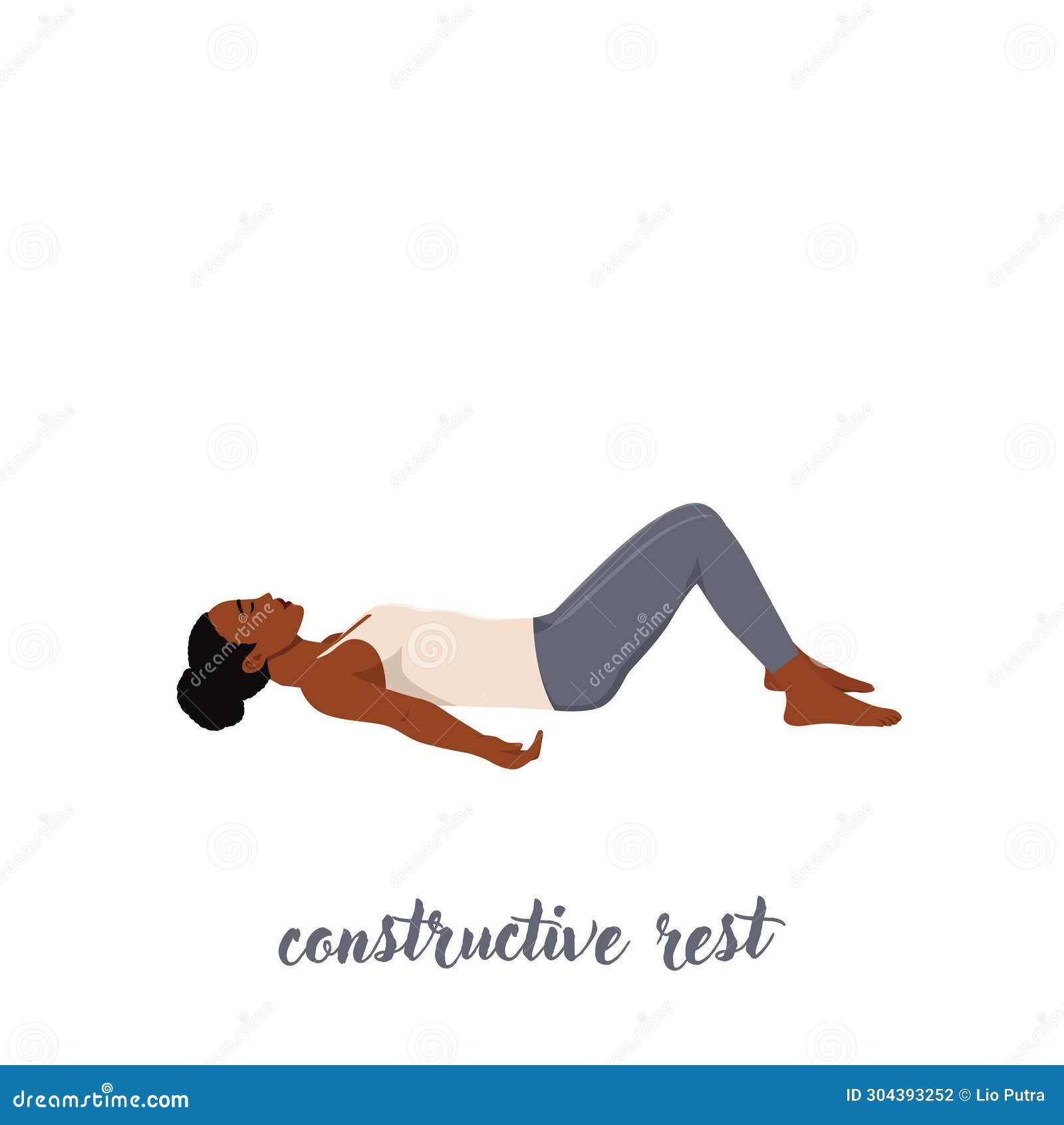 Top view of Shavasana yoga posture Stock Photo - Alamy