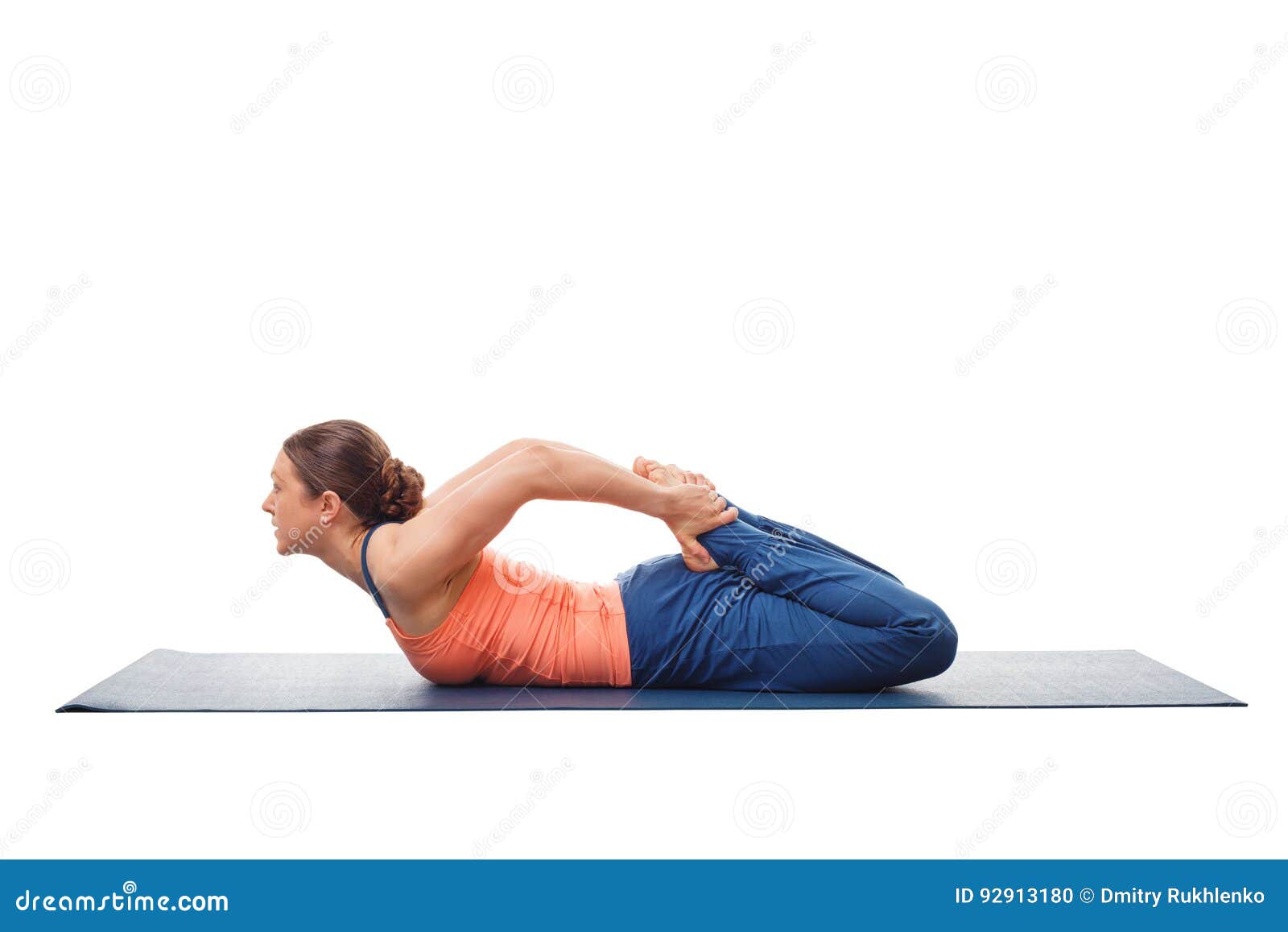 Young Woman Is Stretching Her Legs Sitting on Mat in Frog Yoga Pose at  Home., Stock Footage