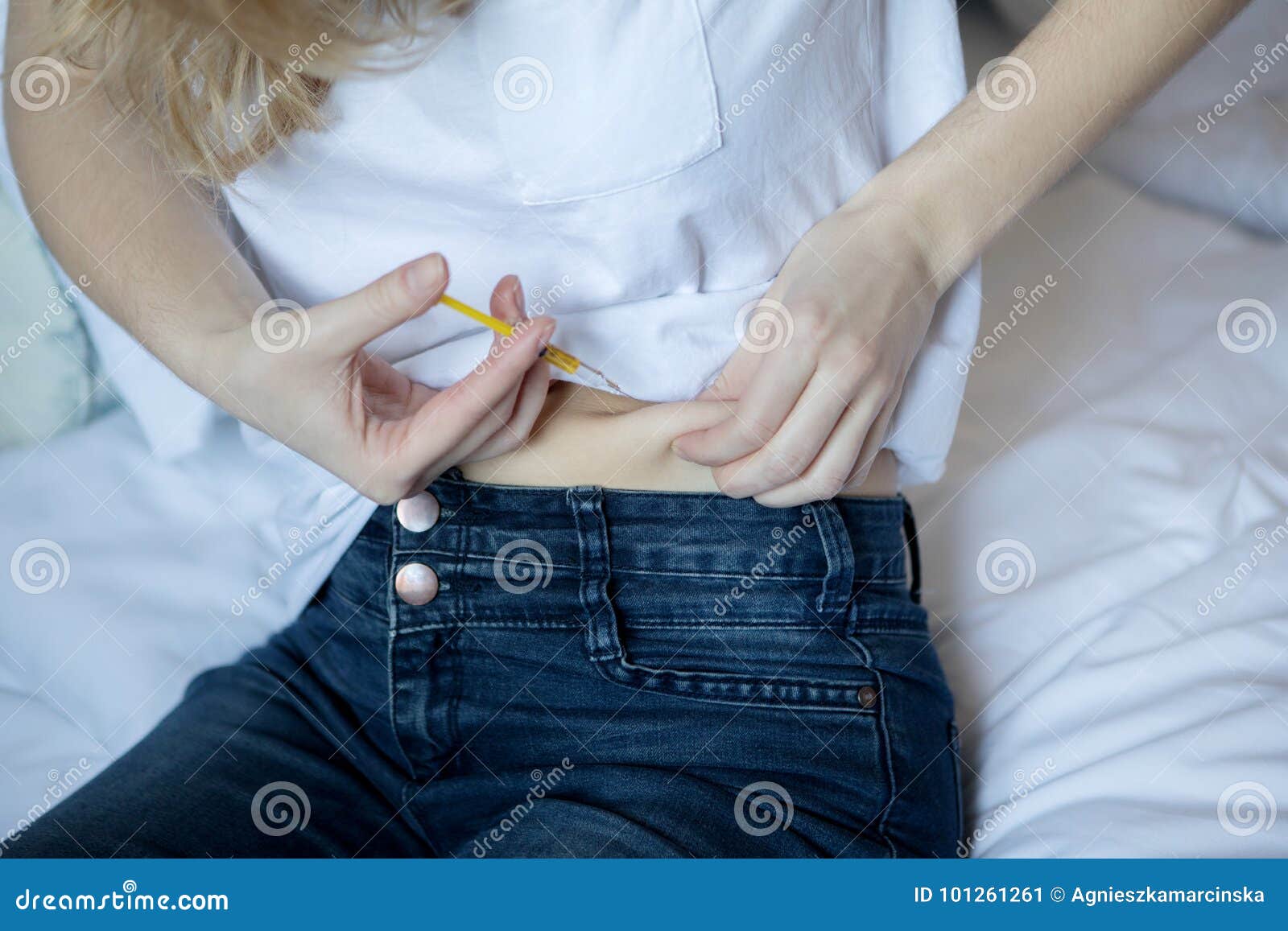 Injection In Belly Stock Image Image Of Drug Disease 101261261 Injection In Belly Stock Image Image Of Drug Disease 101261261