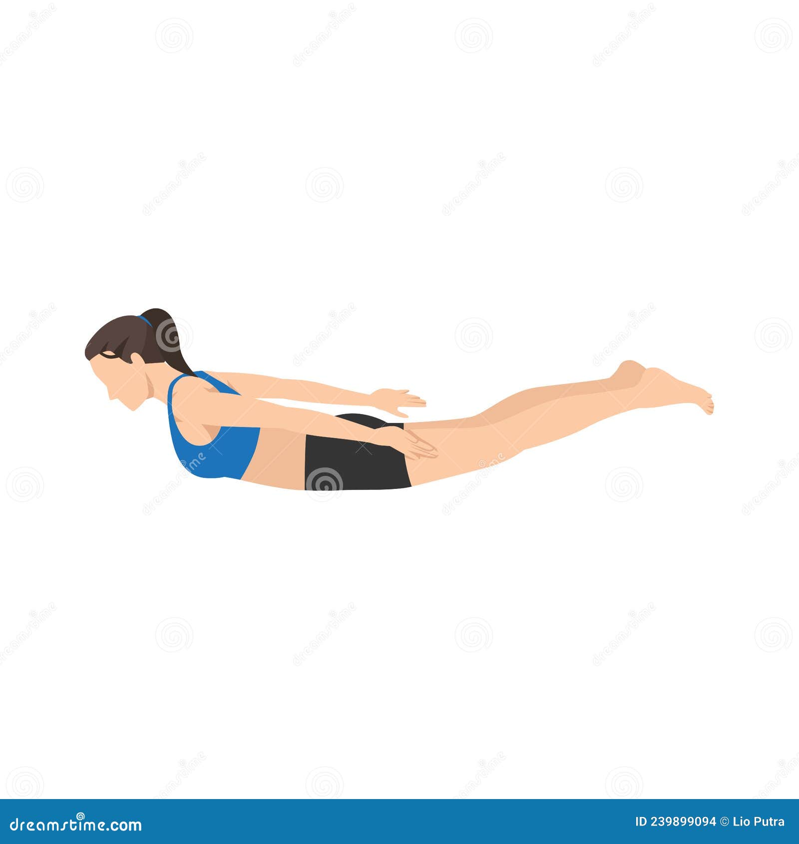 Man Doing Yoga Locust Pose or Salabhasana Line Icon Stock Vector -  Illustration of physical, person: 215457940