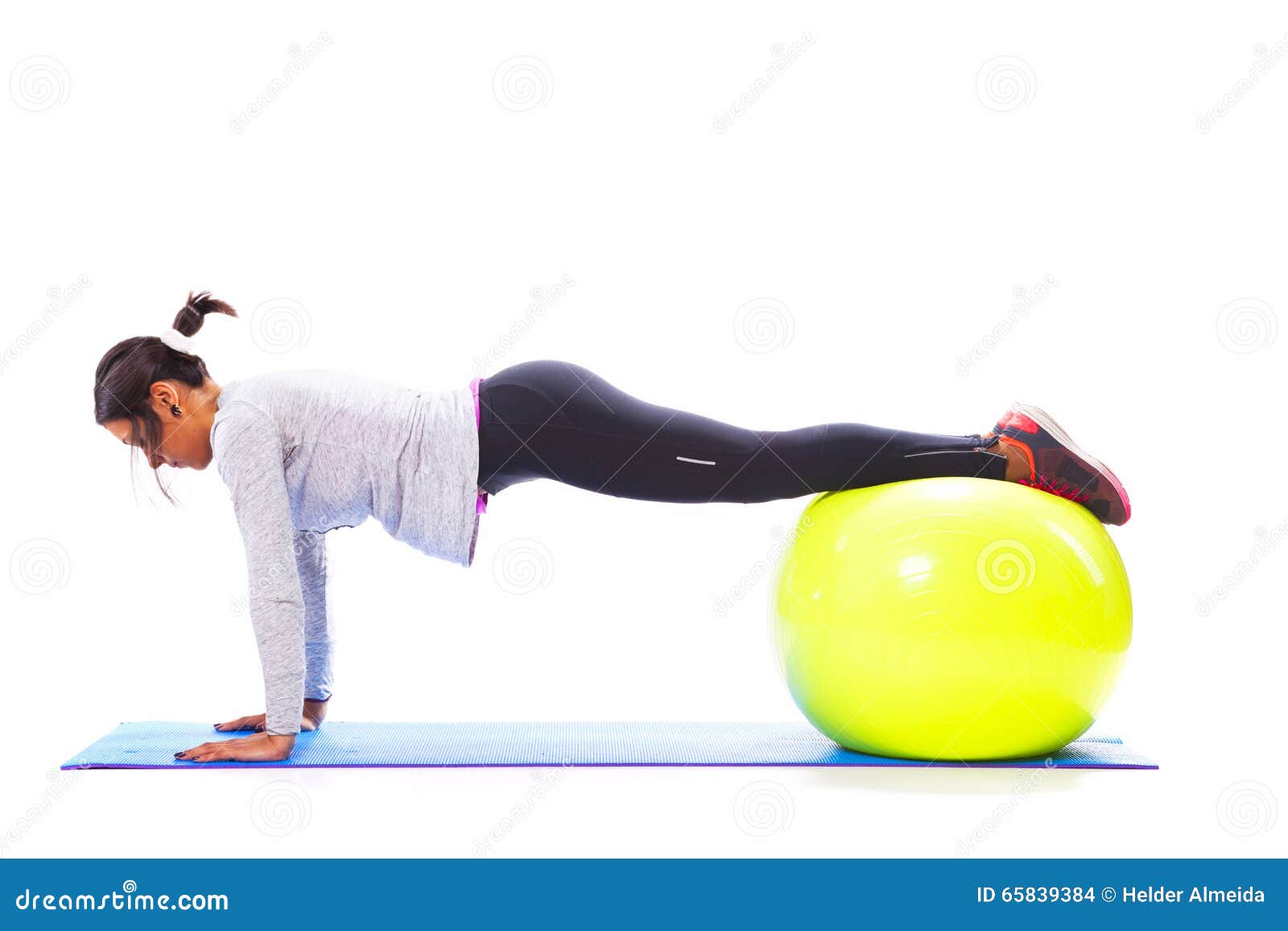Fit woman doing push ups stock photo (143582) - YouWorkForThem