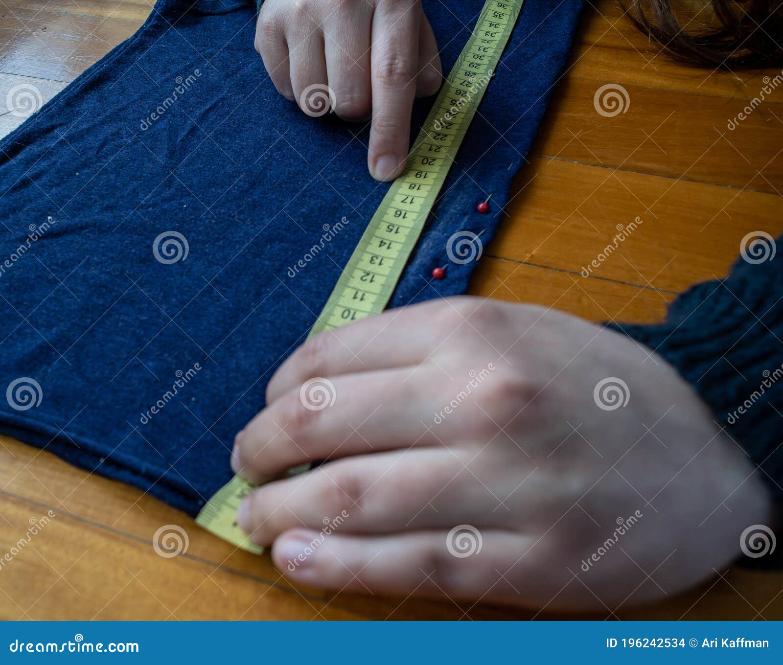 woman doing sewing work from home