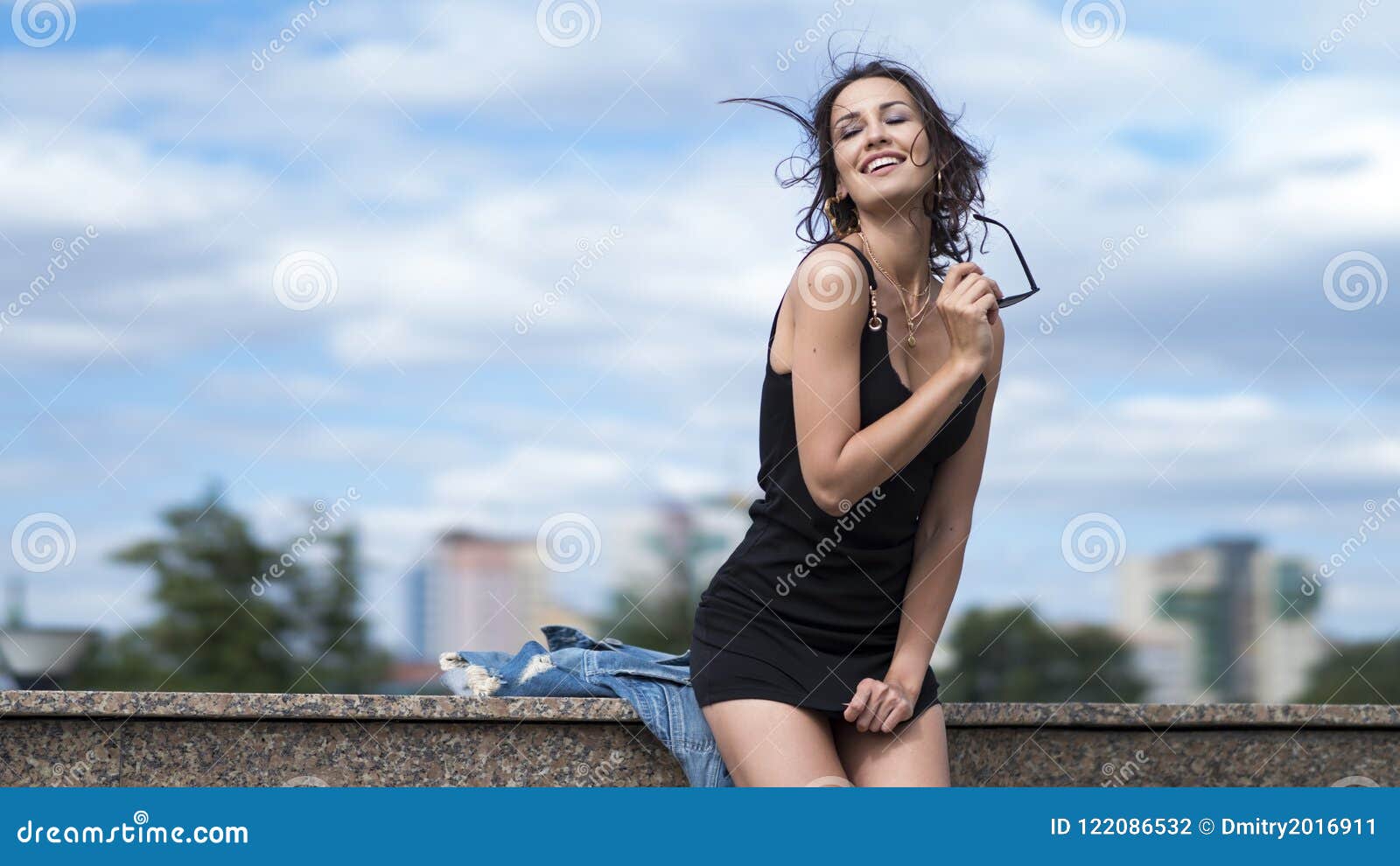 Very Short Dresses Windy Day