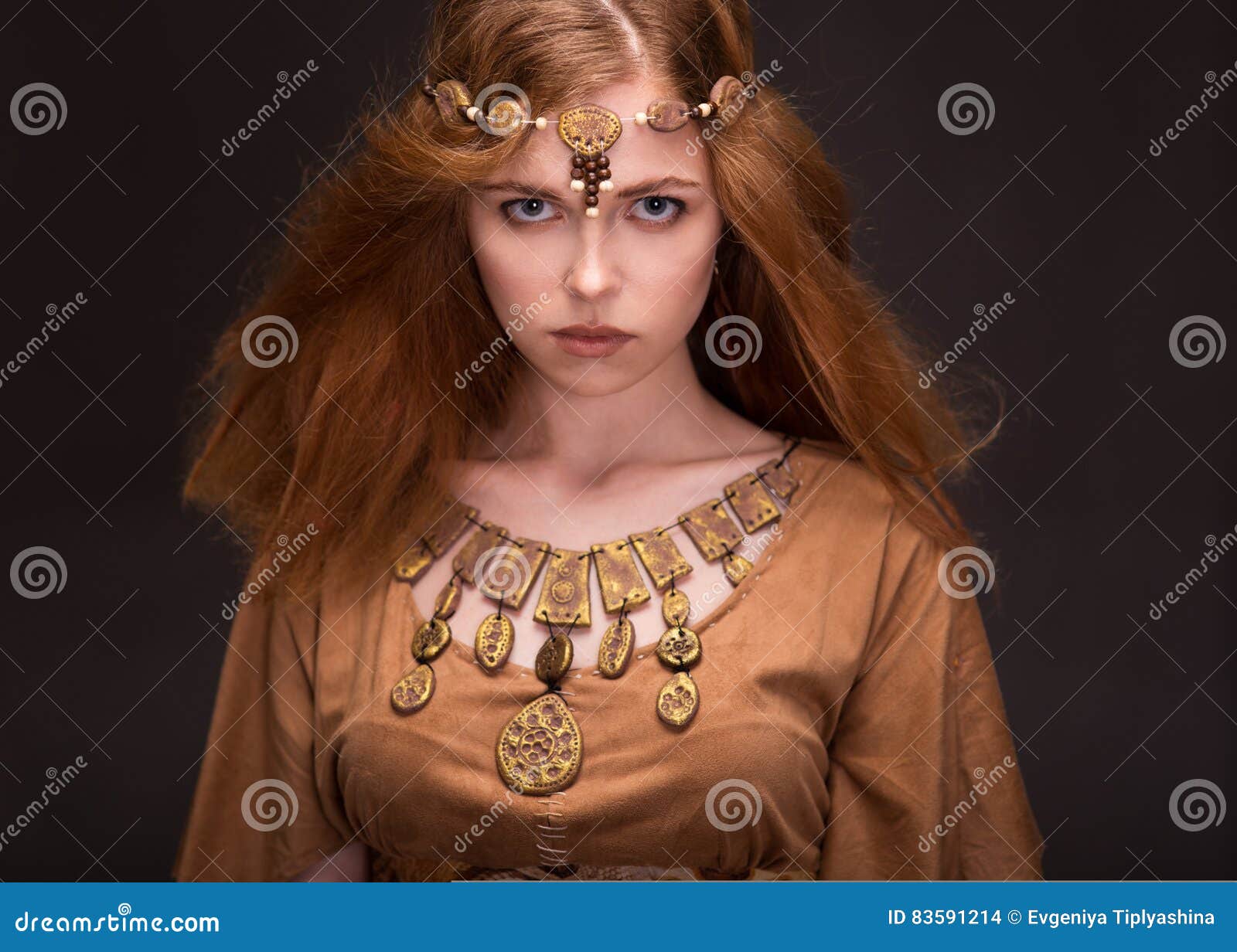 Woman dressed as Amazons stock photo. Image of hair, sword 83591214