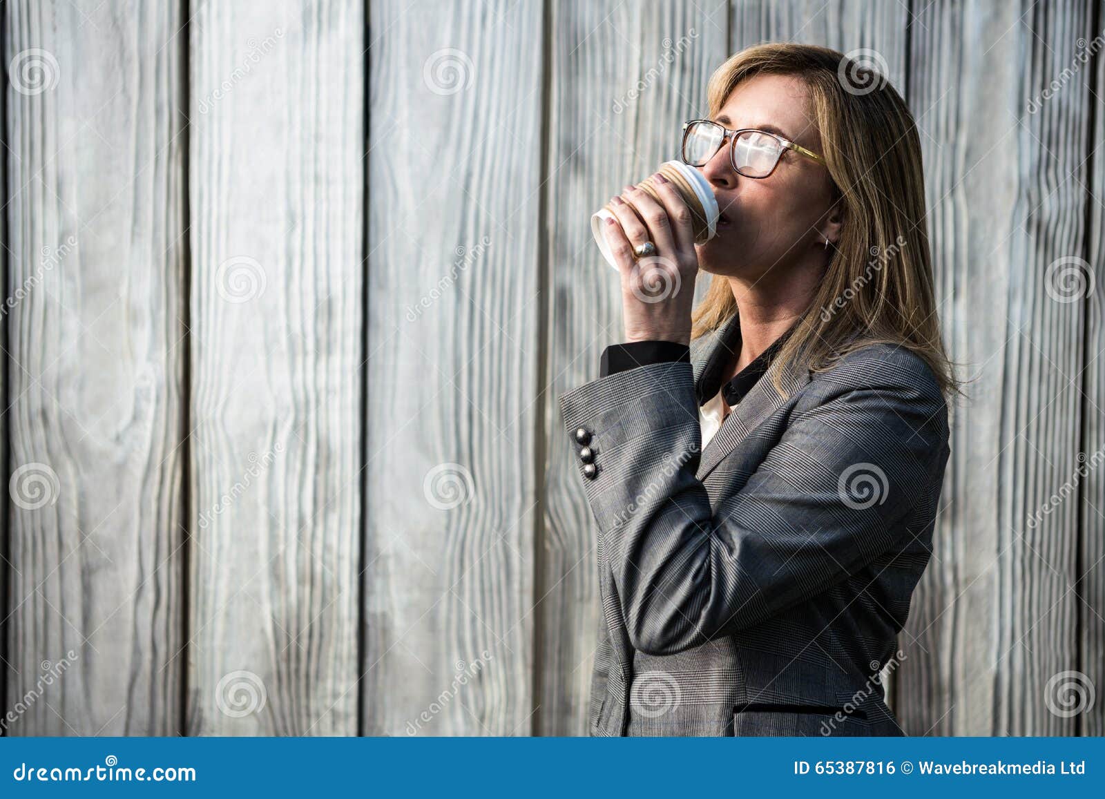 Woman Drinking Coffee Stock Photo Image Of Hair Attractive 65387816