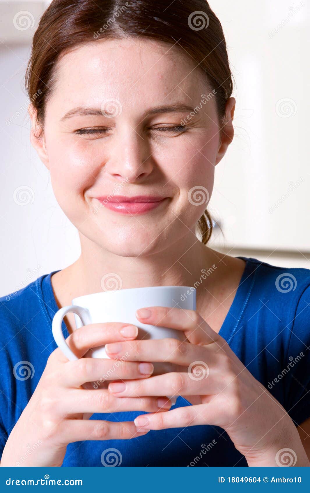 Woman Drinking a Cup of Tea Stock Photo Image of people, lifestyle