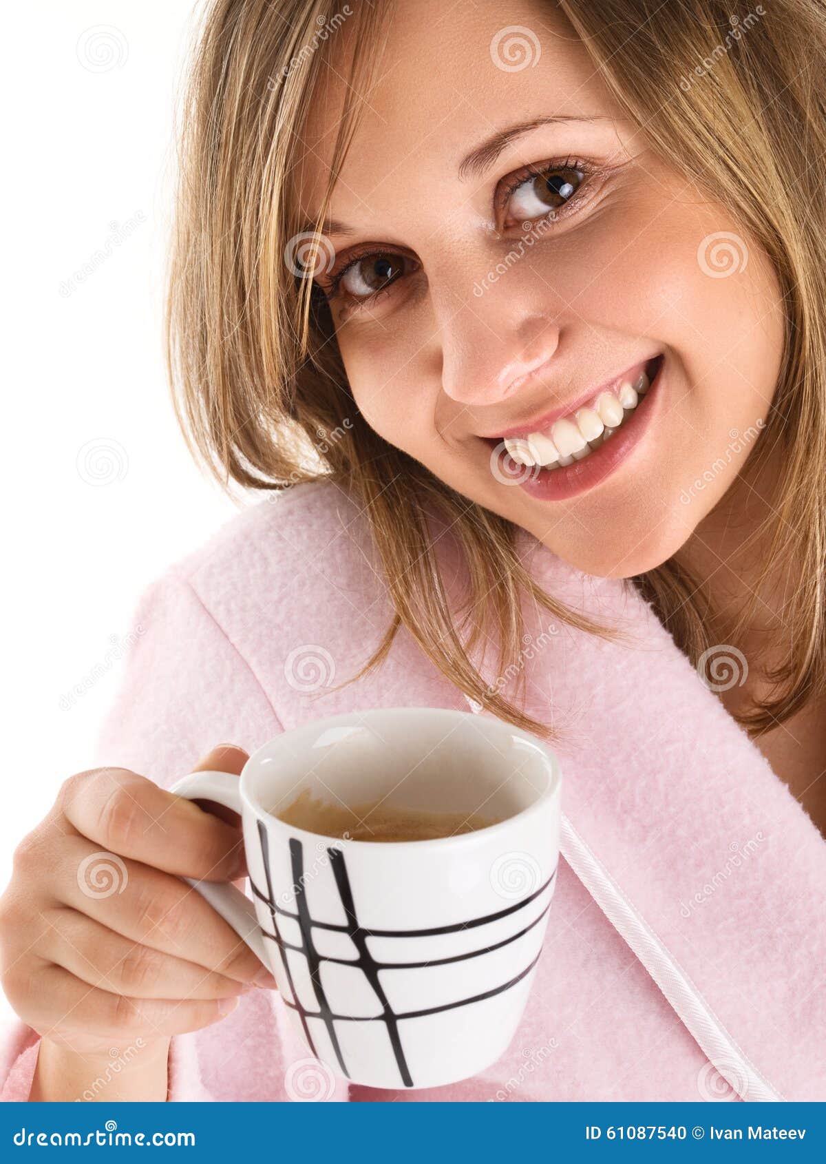 Woman Drinking Morning Coffee Stock Photo Image of woman, female
