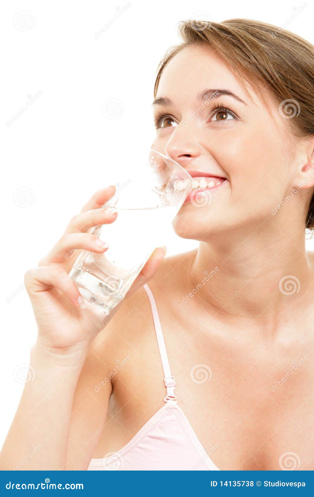 woman drinking water