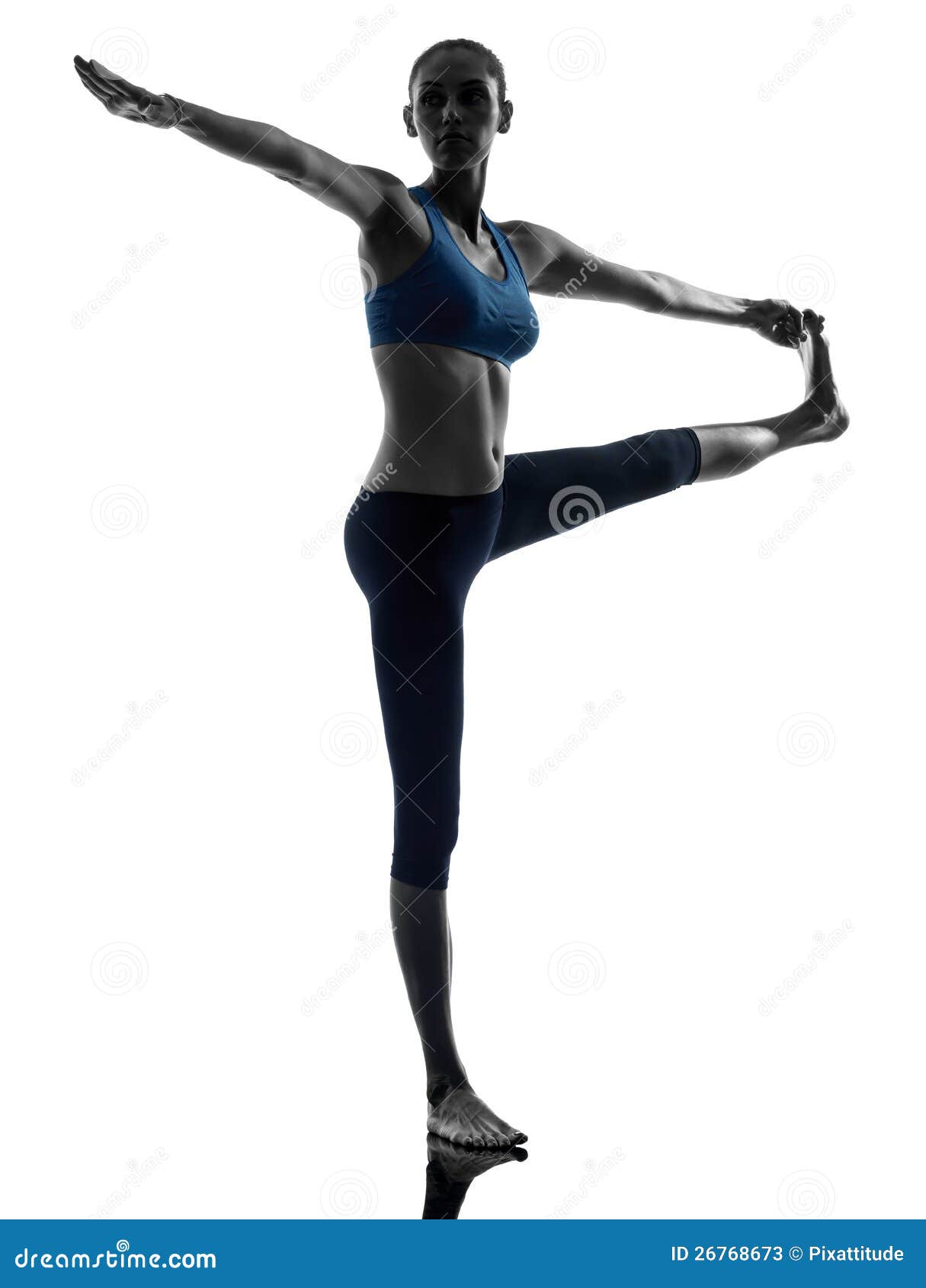 woman exercising yoga hasta padangusthasana