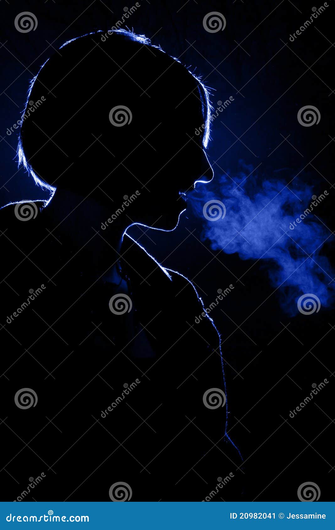 Woman exhaling warm breath stock image. Image of breathe 20982041