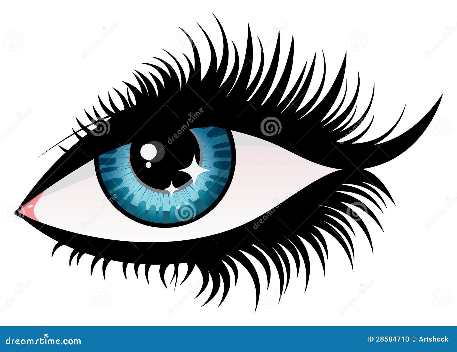 Woman eye stock vector. Illustration of stylish, woman - 28584710