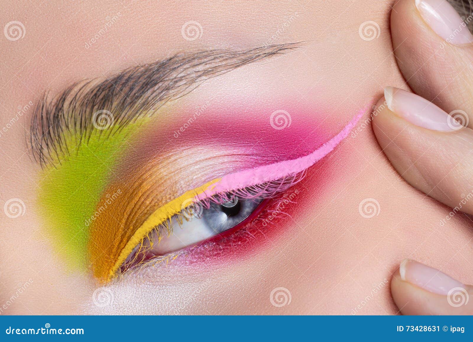 Woman Eye with Beautiful Makeup Stock Image Image of fashion