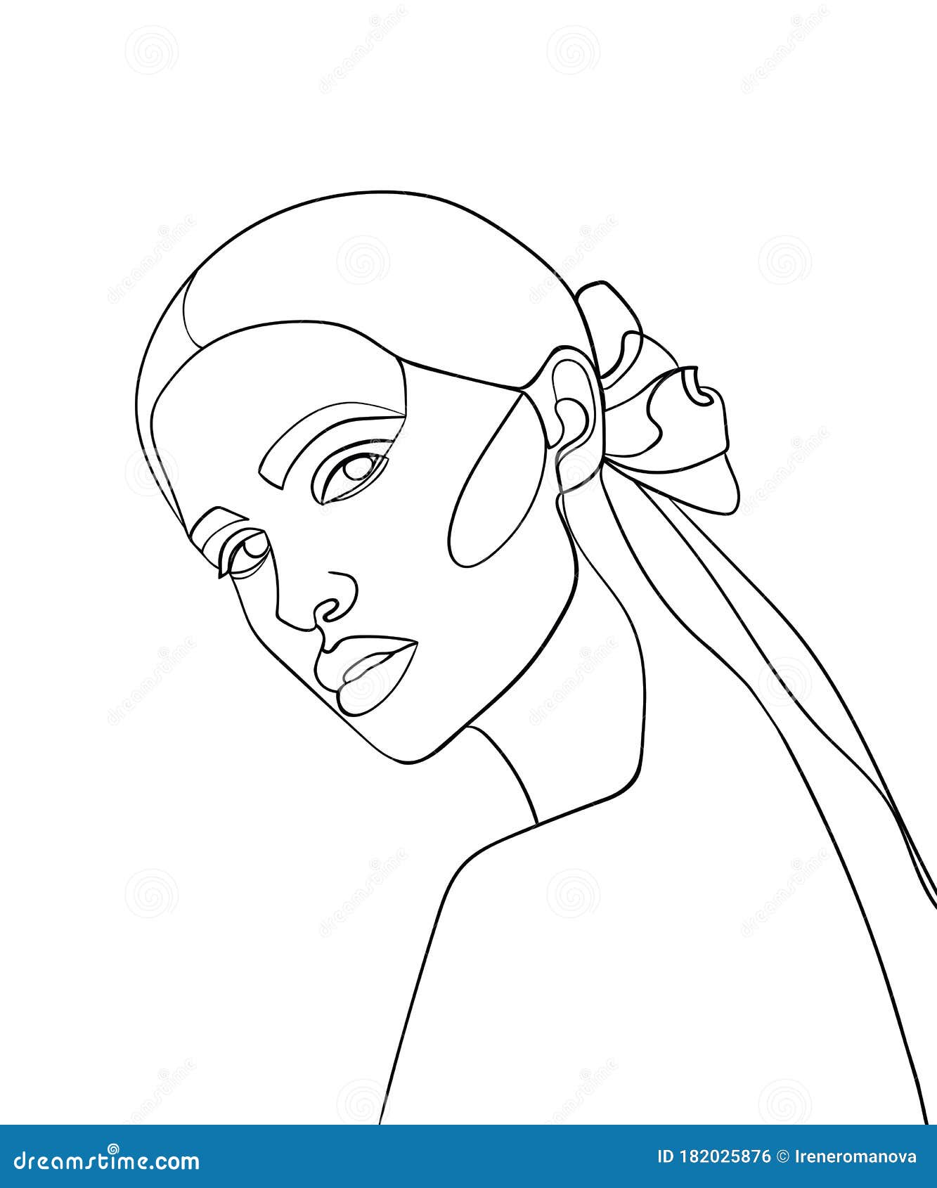 Female Line Art Face – Adr Alpujarra