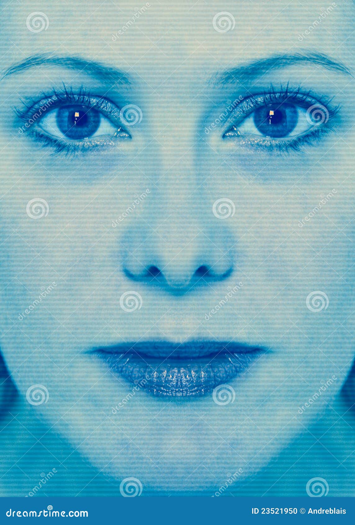 Workers On Wheels >> Woman Face Scan Stock Photo - Image: 23521950 Workers On Wheels >> Woman Face Scan Stock Photo - Image: 23521950
