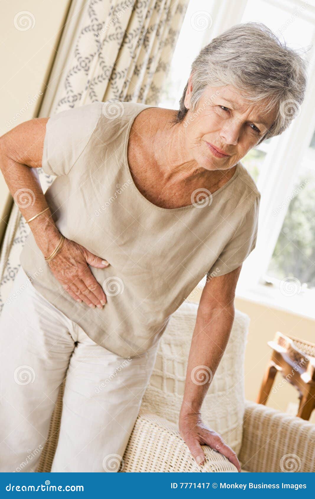 woman feeling unwell