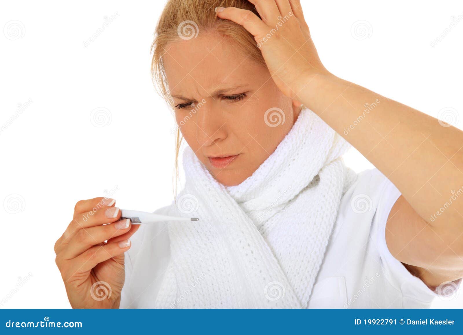 woman feels unwell