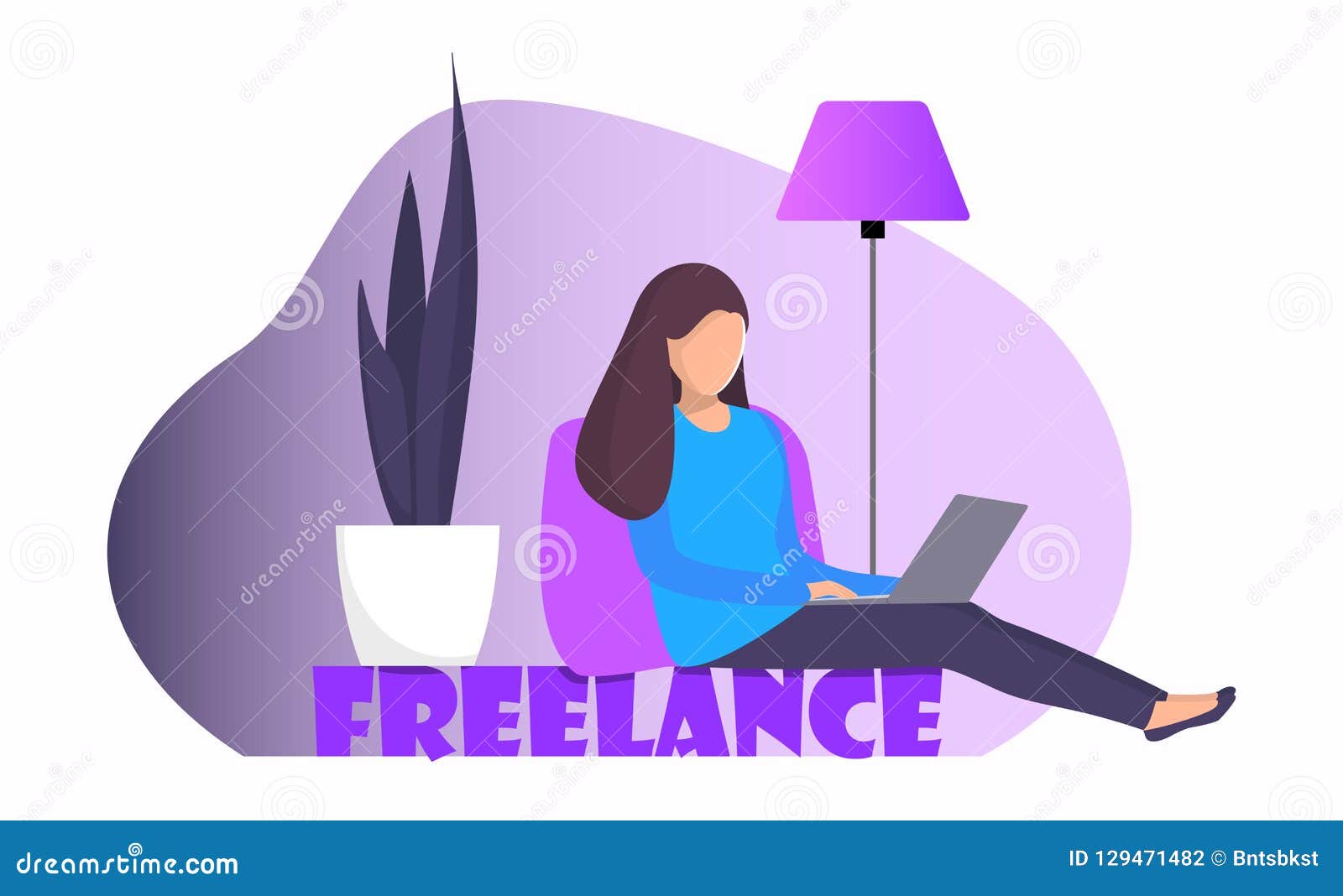 Woman Freelancer Sitting At Home With Laptop Girl With Laptop Doing Remote Work Online Freelance Work Concept Illustration For W Stock Illustration Illustration Of Chair Modern Woman Freelancer Sitting At Home With Laptop Girl With Laptop Doing Remote Work Online Freelance Work Concept Illustration For W Stock Illustration Illustration Of Chair Modern