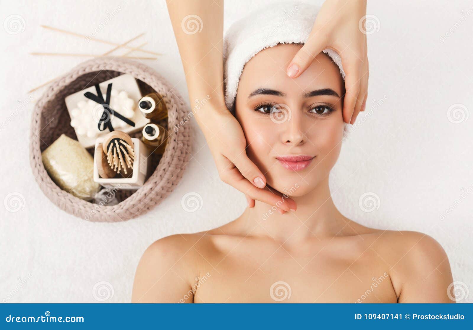 Woman Getting Professional Facial Massage At Beauty Salon Stock Image Image Of Cosmetology