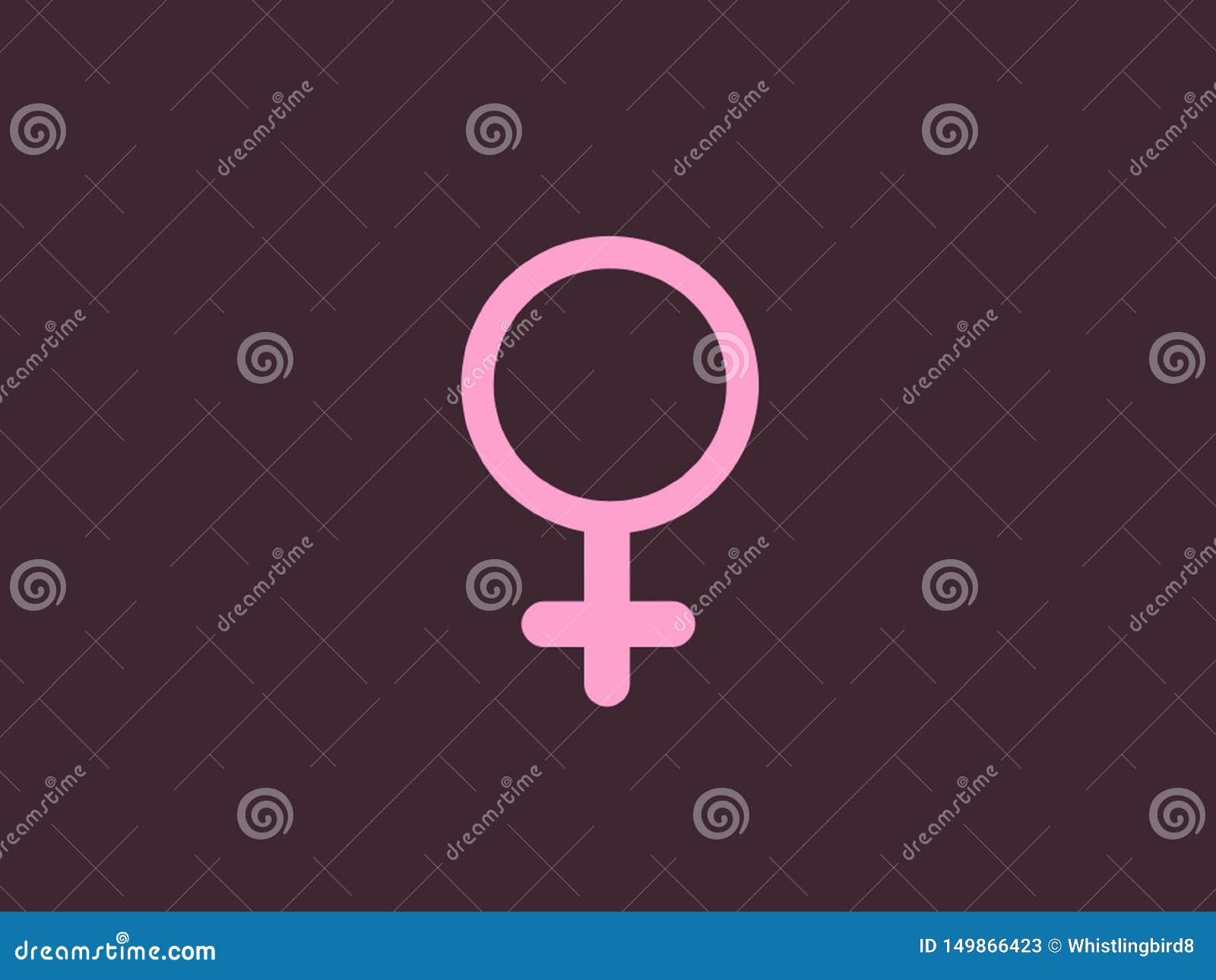 woman girl gender e icon pink and brown 