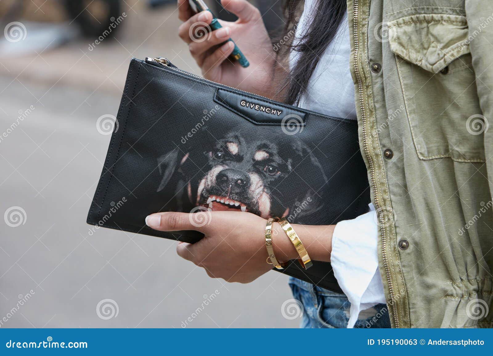 givenchy bag with dog