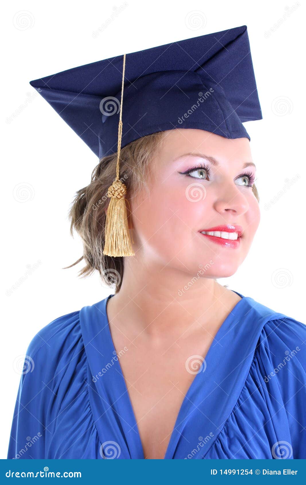 Woman In Graduation  Cap Stock Images Image 14991254