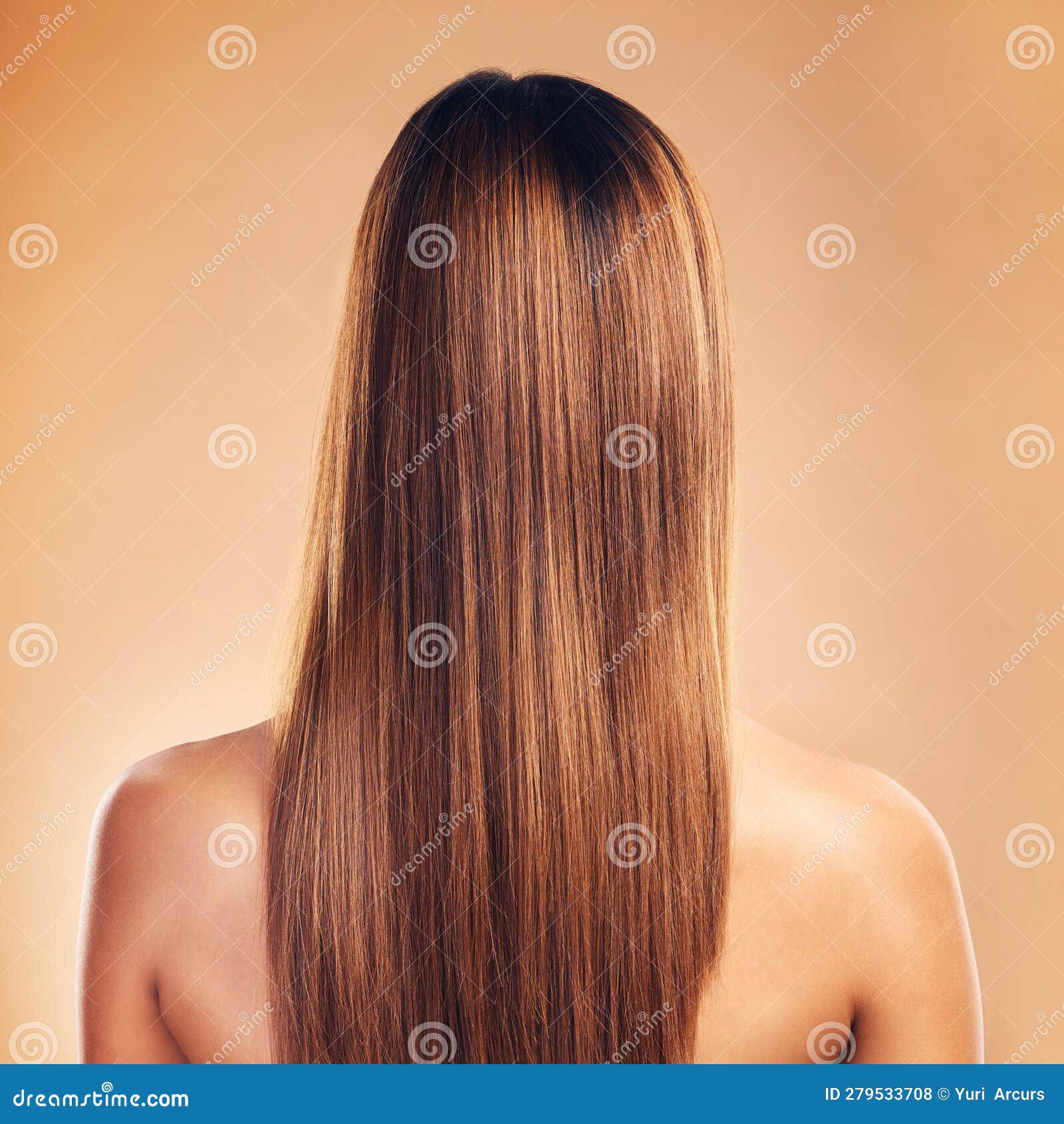 Beautiful woman. Braid Tail Hairstyle. Back view. Stock Photo | Adobe Stock