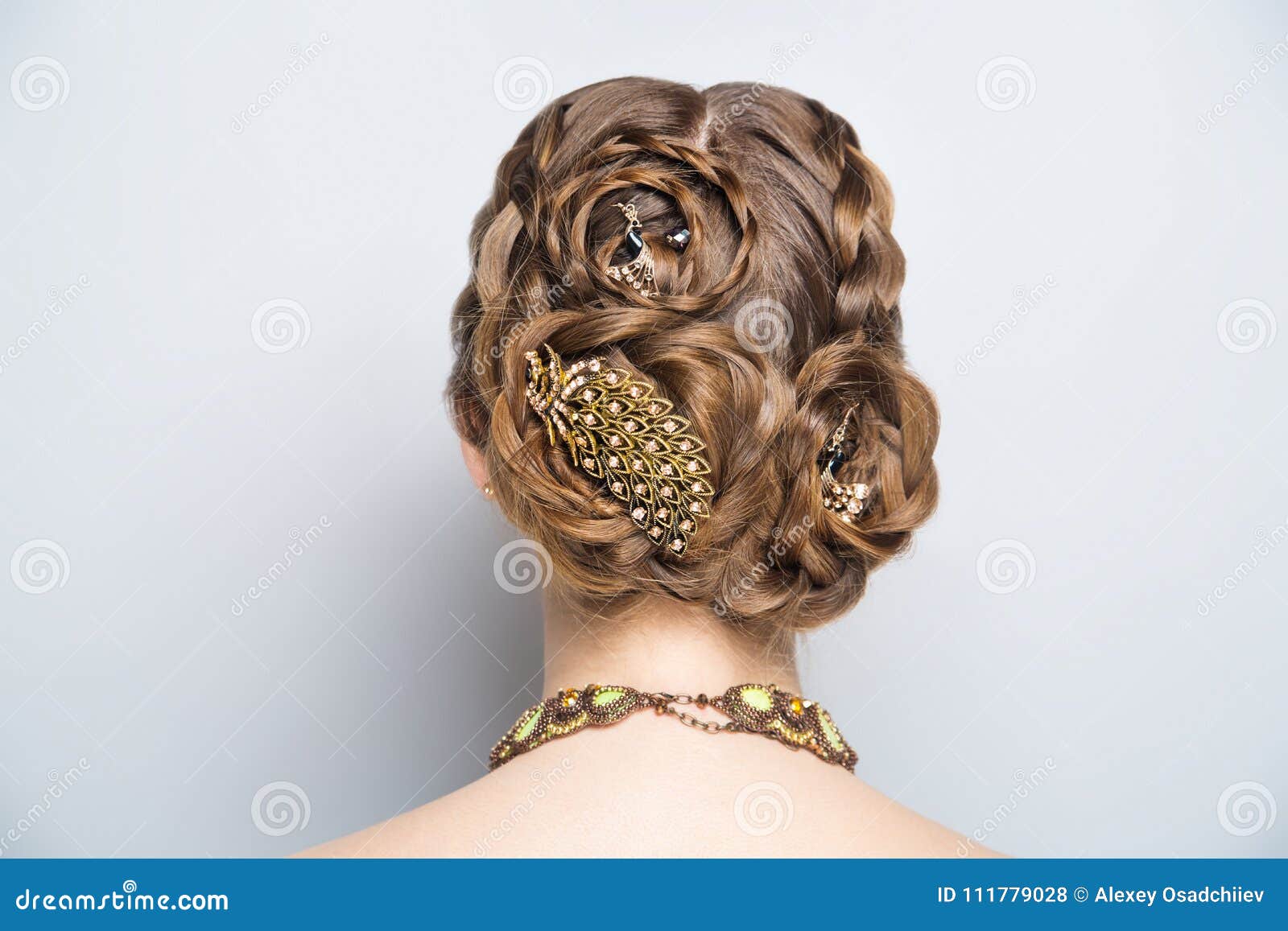 Woman Hairstyle Gathered Hairdo Curls Stock Photo - Image of girl, celebration: 111779028 Woman Hairstyle Gathered Hairdo Curls Stock Photo - Image of girl, celebration: 111779028