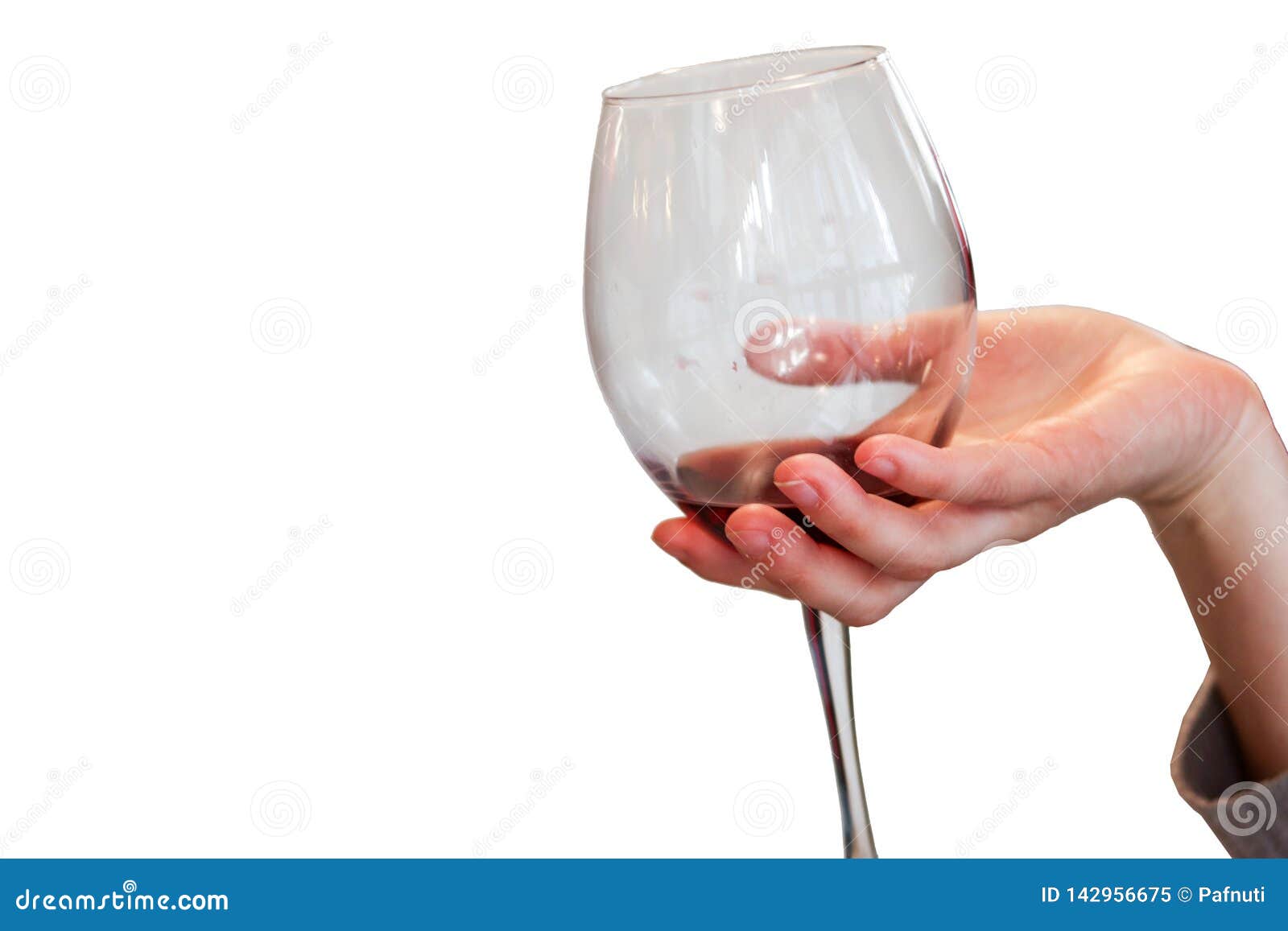 Woman Hand Holding Glass Of Red Wine Stock Image - Image of cabernet