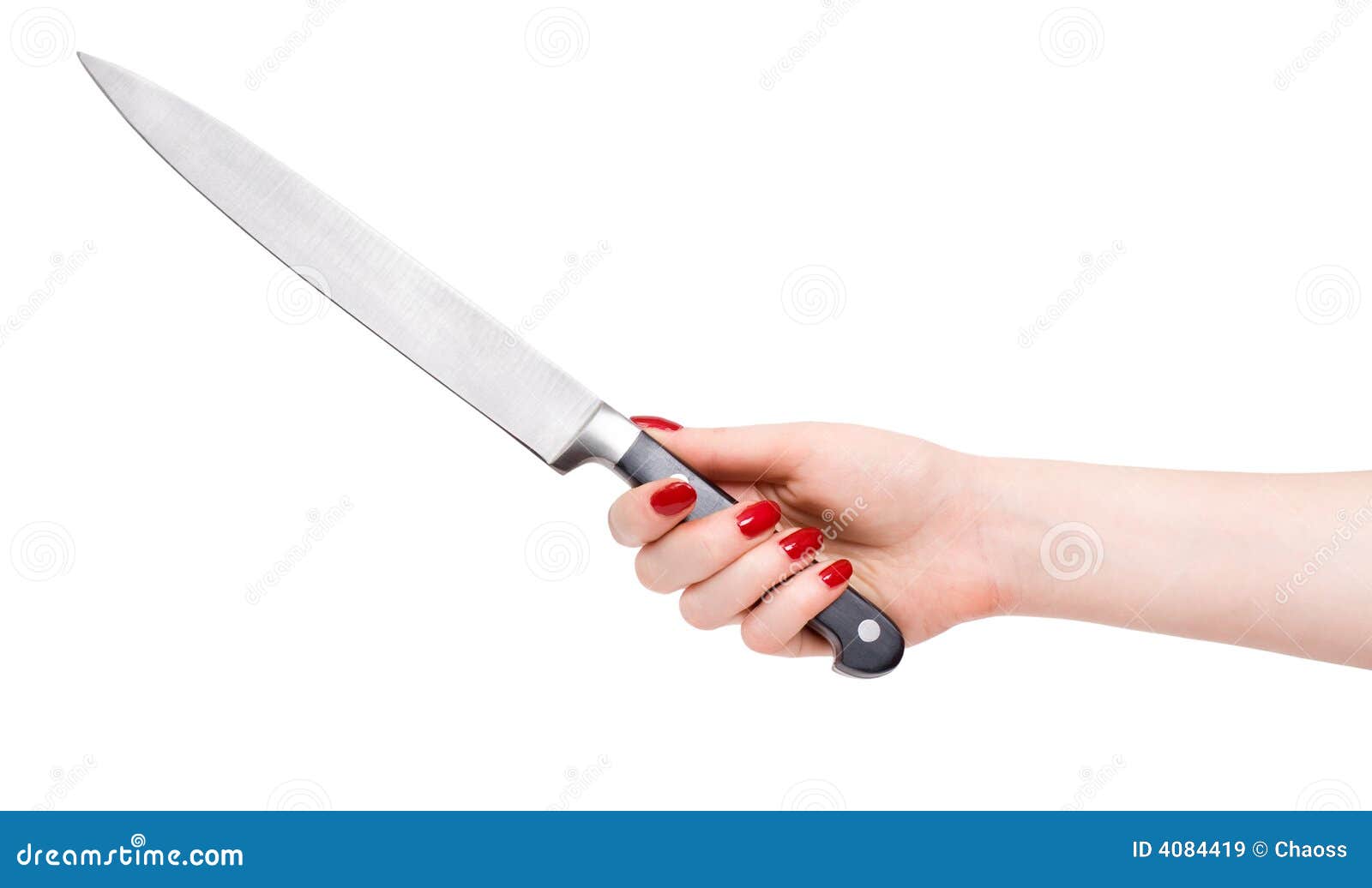 Woman hand with knife stock image. Image of beautiful 4084419