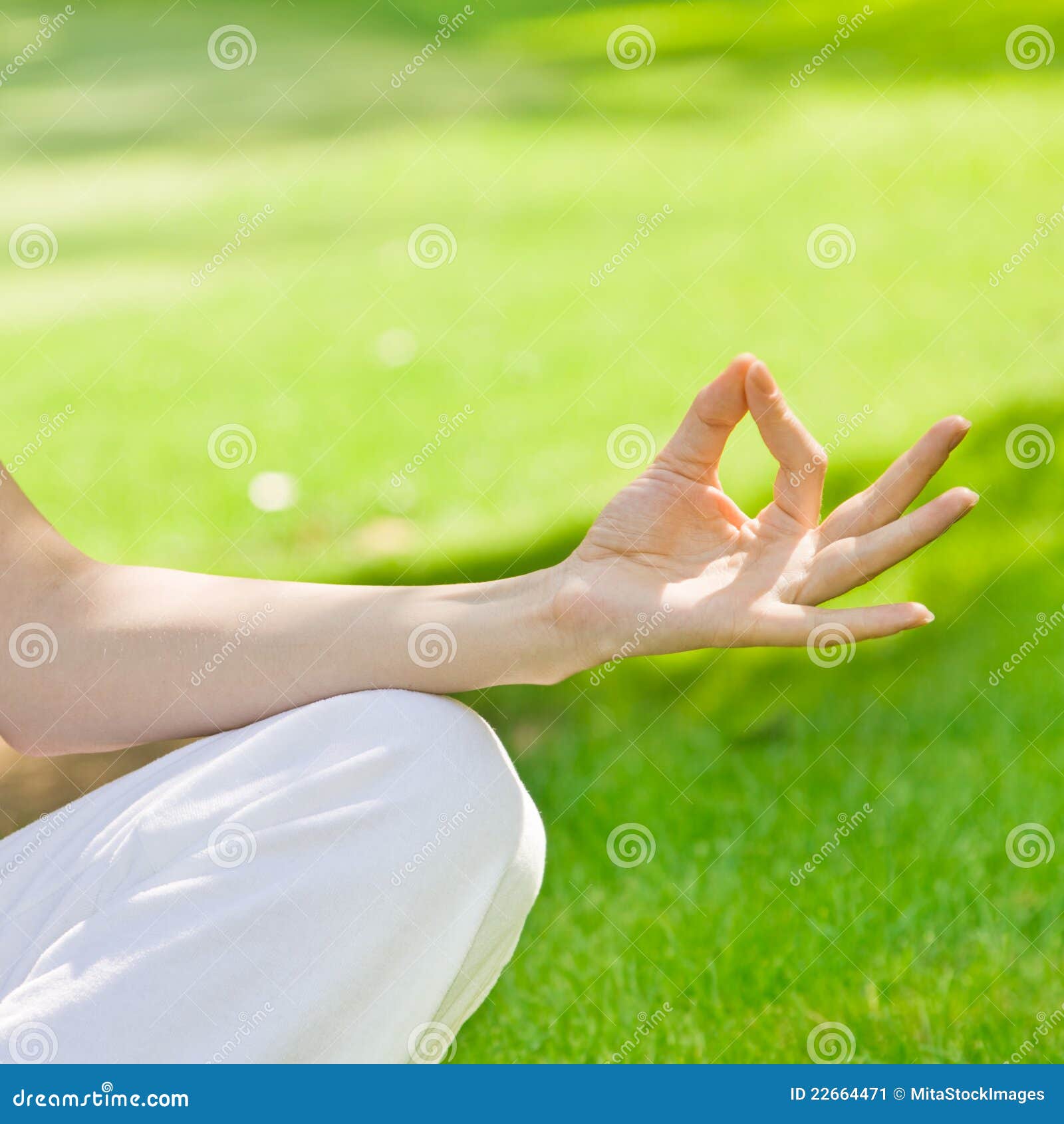 Woman Hand during Meditation Stock Image Image of meditating