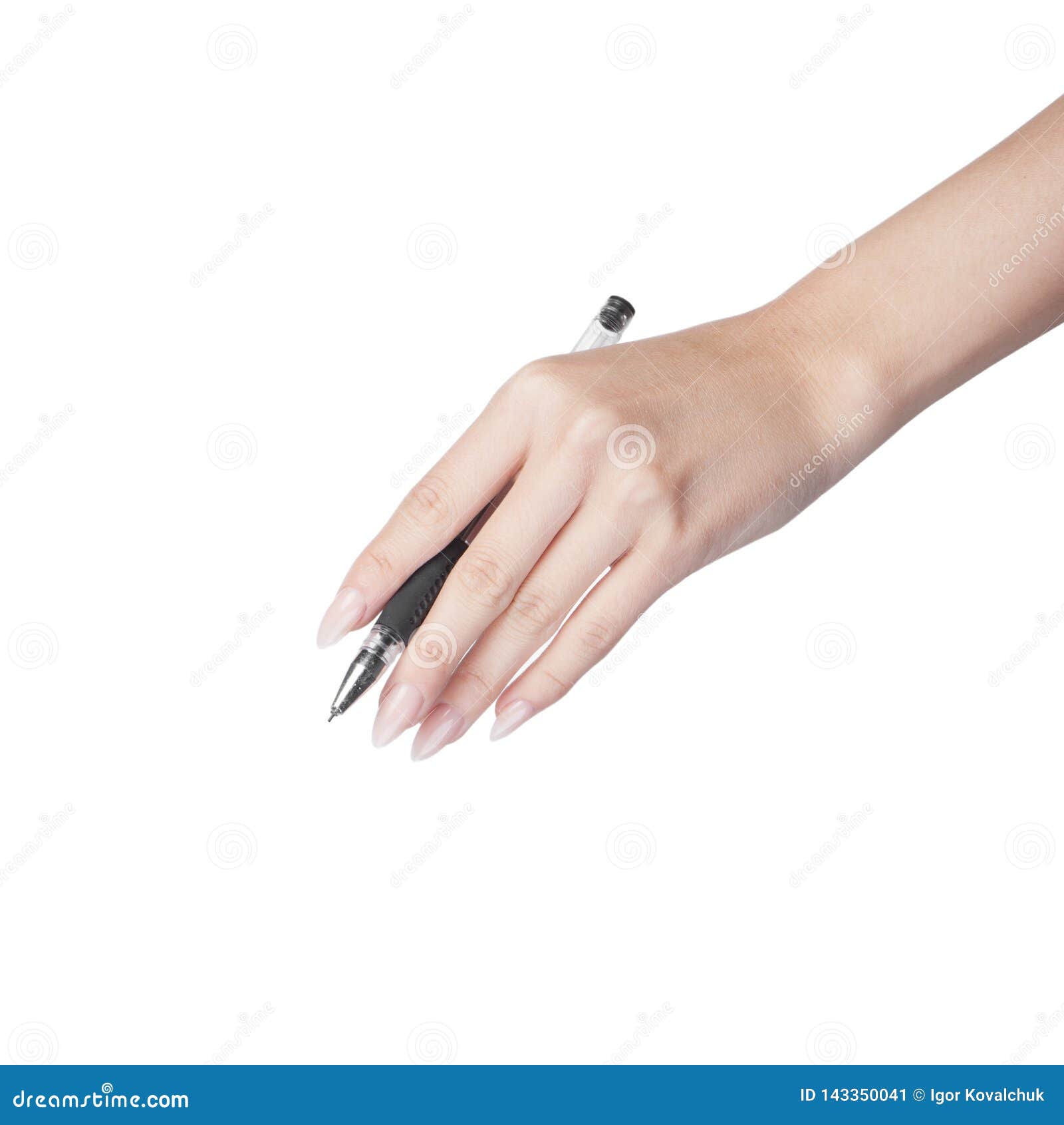Woman hand with pen stock image. Image of note, person 143350041