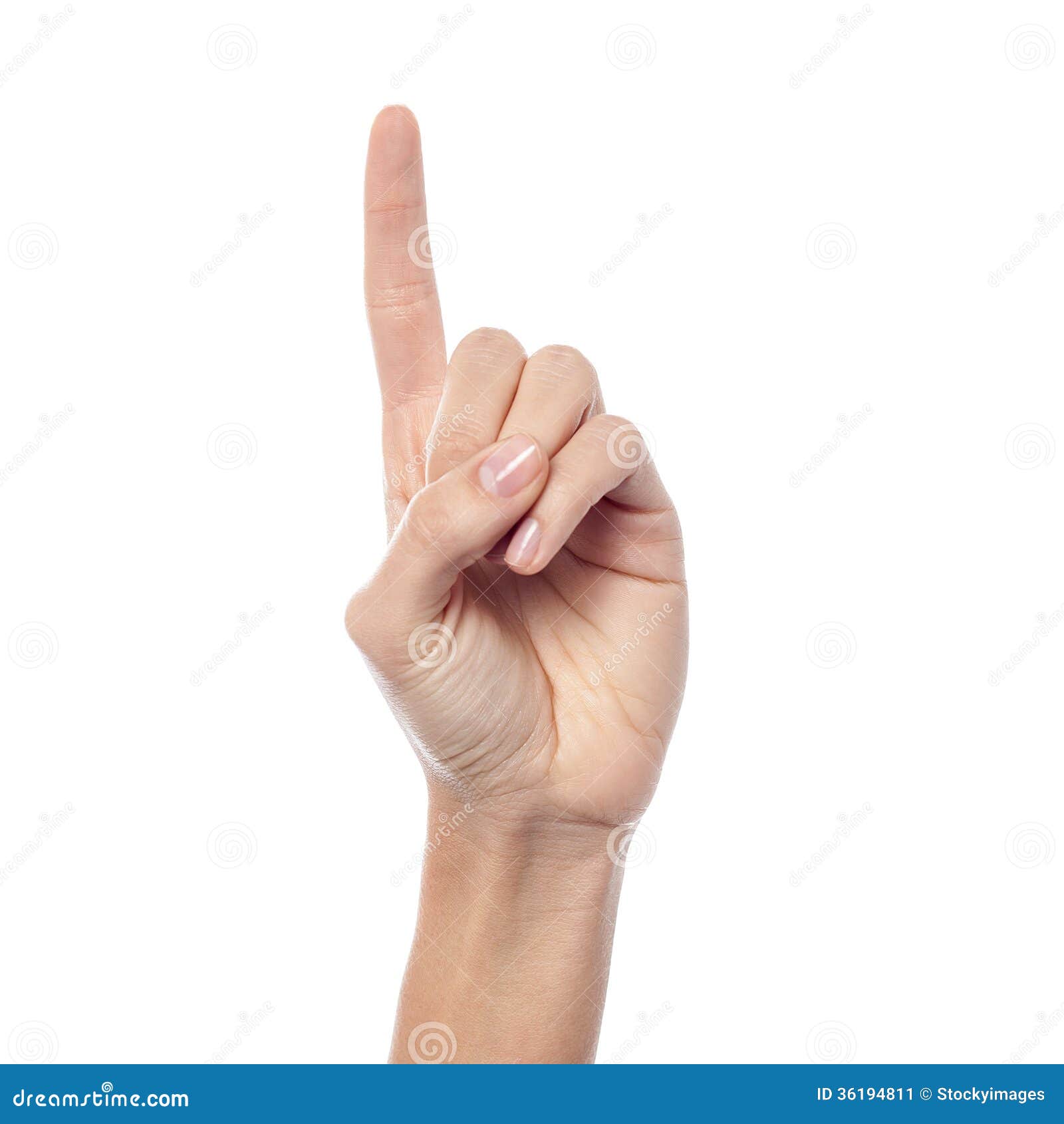 Woman Hand Showing One Count Stock Image Image Of Woman First