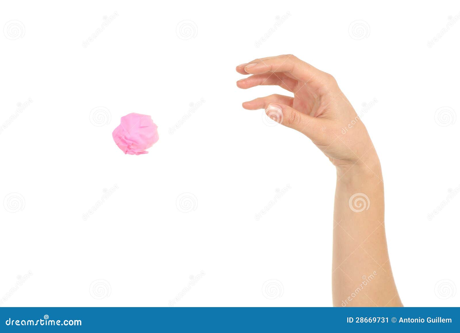 Woman Hand Throwing A Paper Stock Image Image 28669731