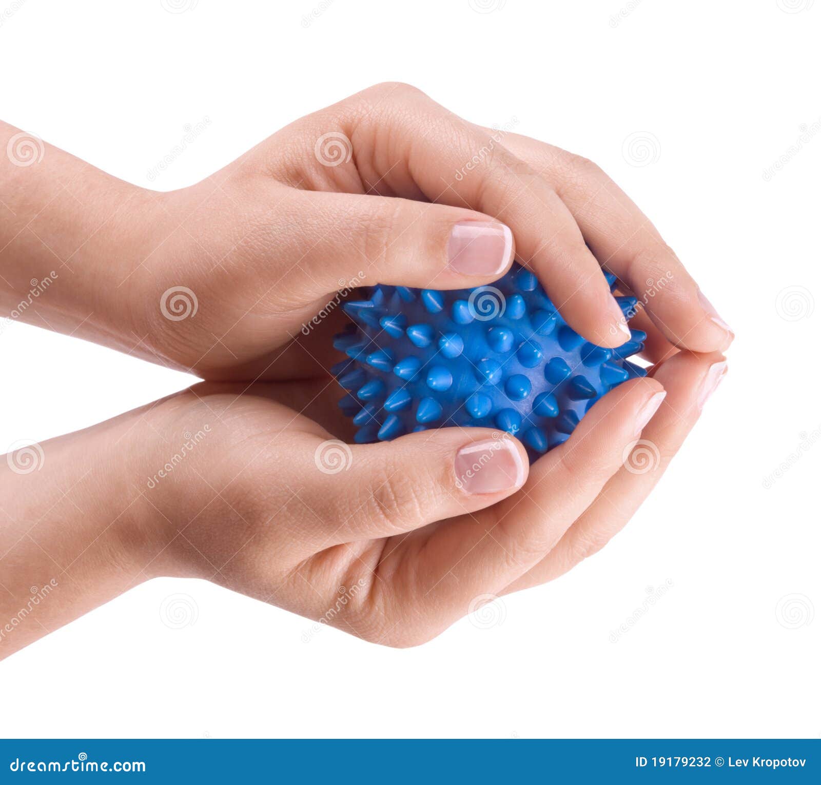 Woman Hands with Massage Ball Stock Photo Image of round, health