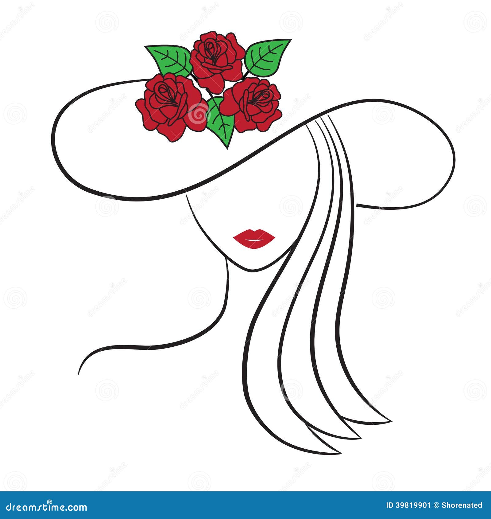 woman in hat clipart - photo #42