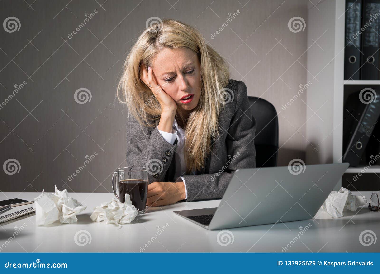 Woman Hate Her Job Stock Image Image Of Overload Everyday