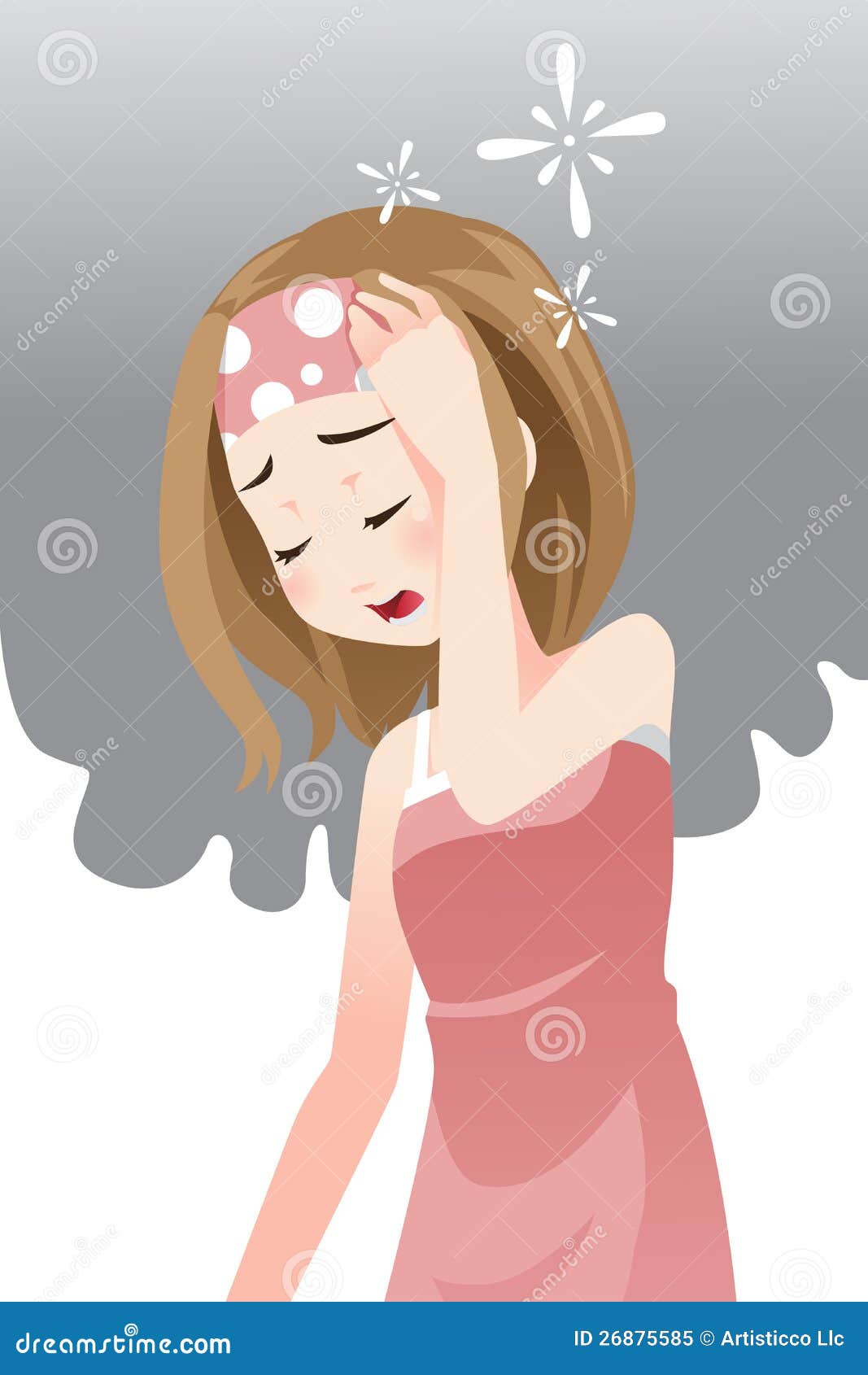 Woman Having Headache Royalty Free Stock Photo - Image: 26875585
