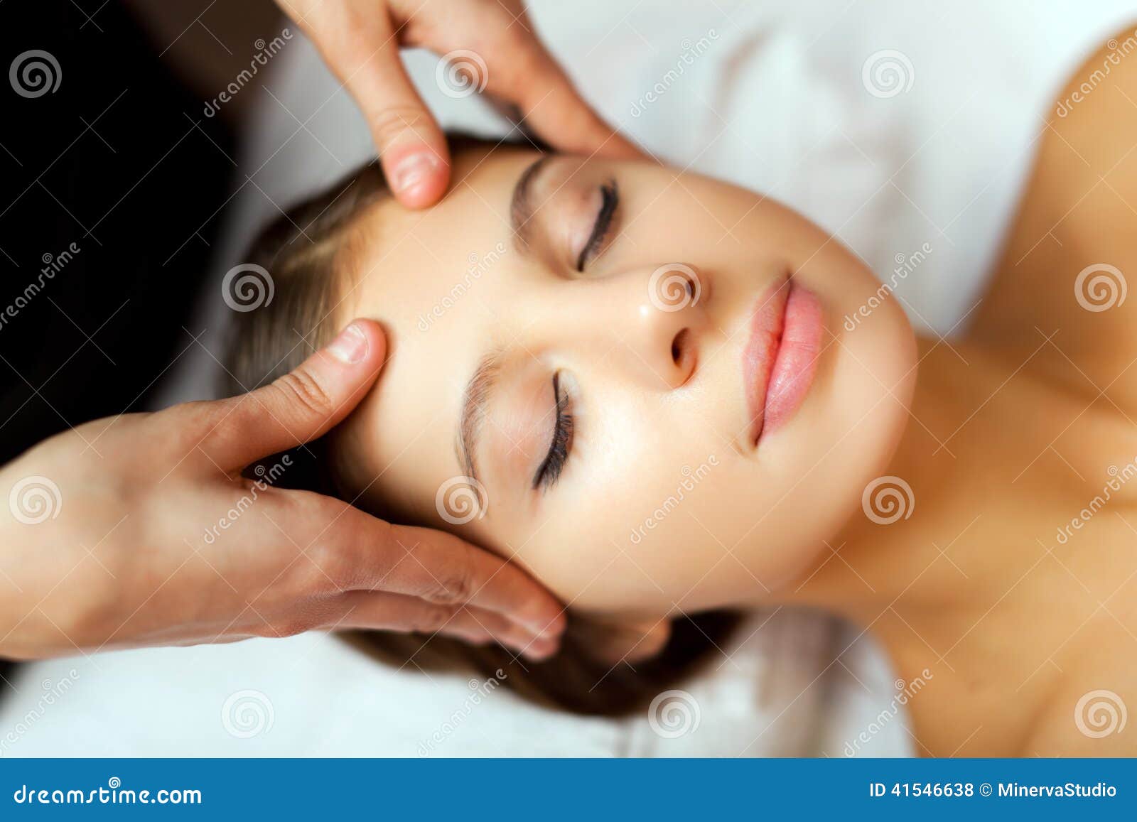 Woman having a massage stock photo. Image of people, healthcare 41546638