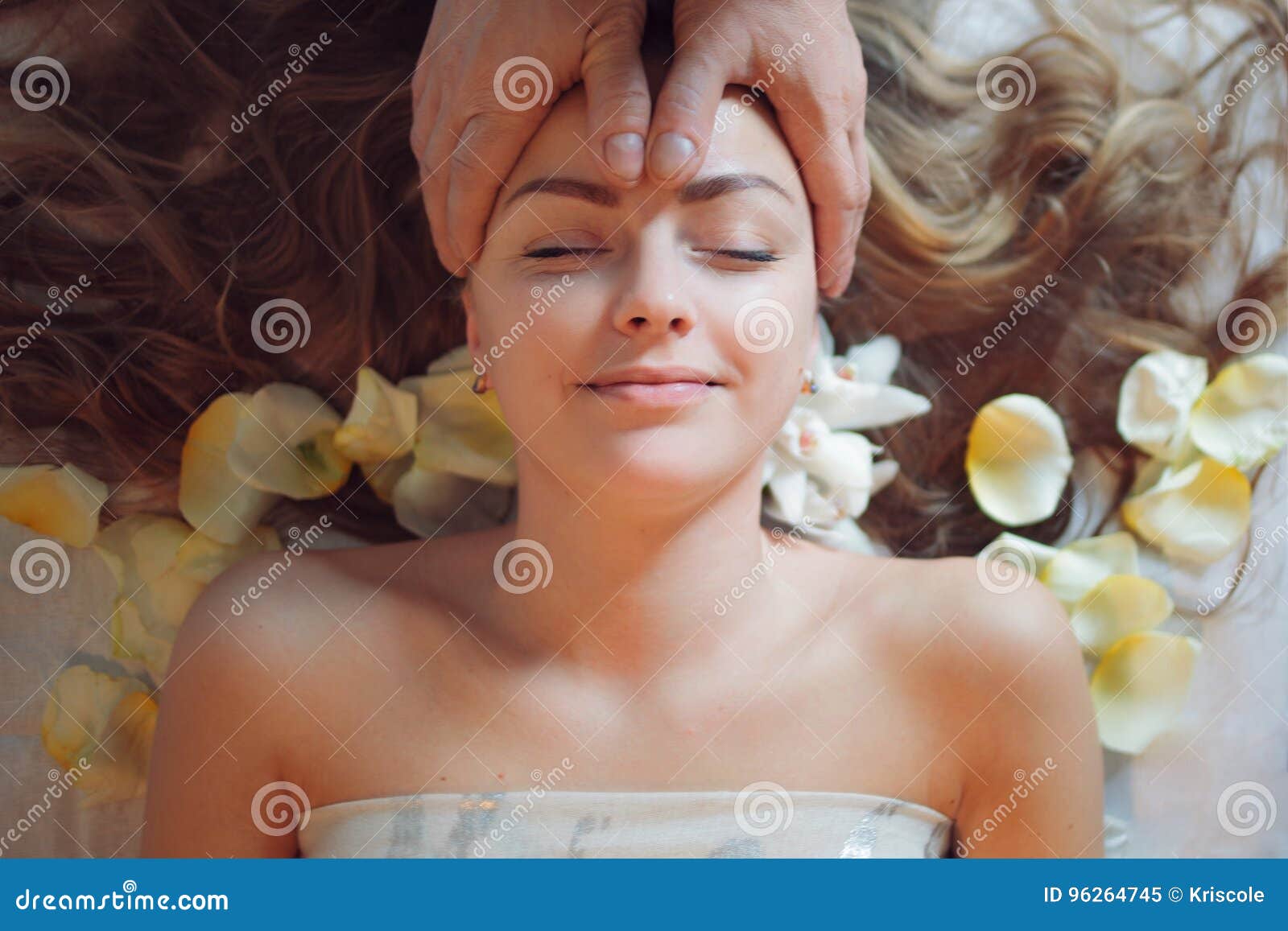 Face Massage Woman Having Massage In The Spa Salon Body Care Top 