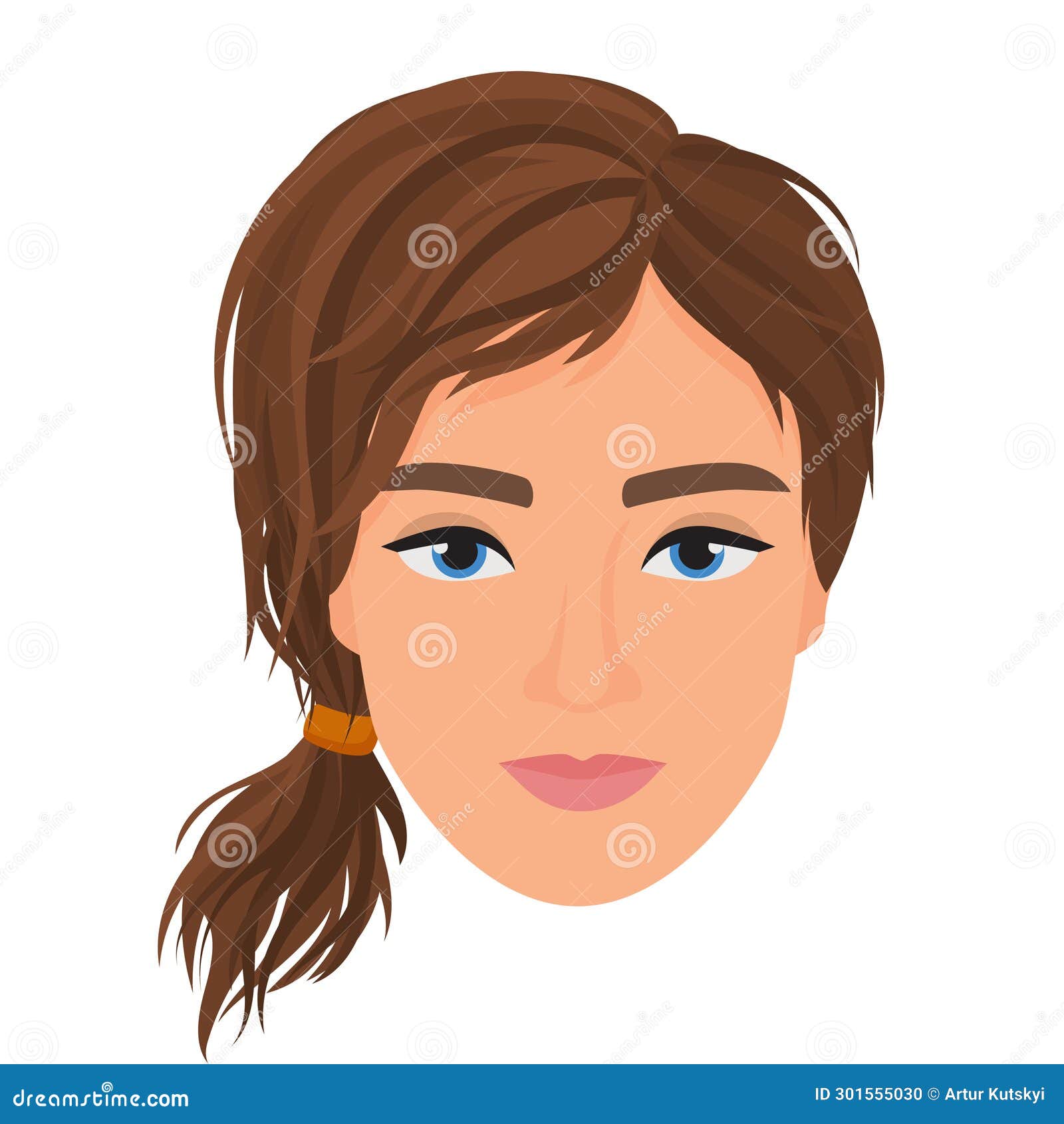 Ponytail Free Stock Vectors