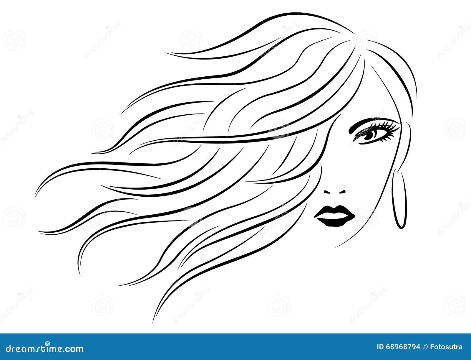 Long Wavy Hair: Over 12,600 Royalty-Free Licensable Stock Illustrations &  Drawings