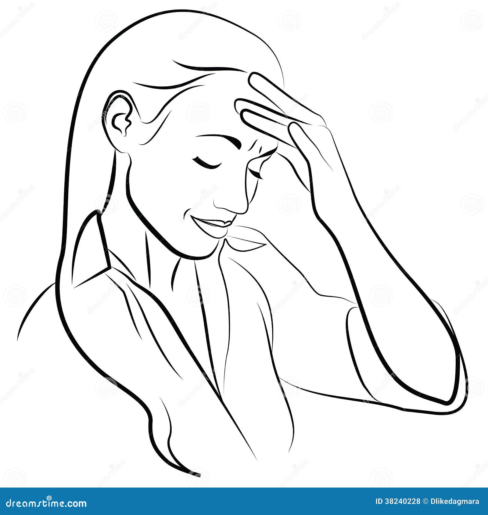 Woman With Headache Royalty Free Stock Photos - Image ...
