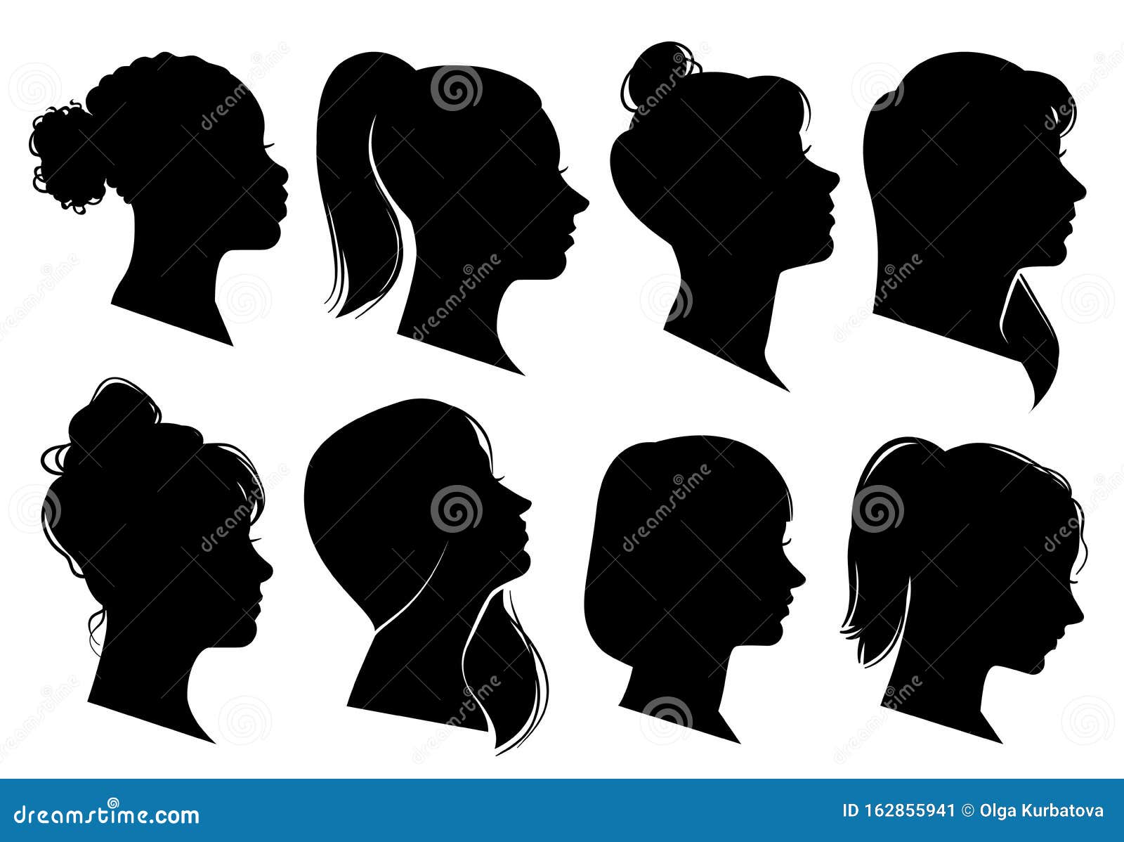 Female Head Profile Silhouette