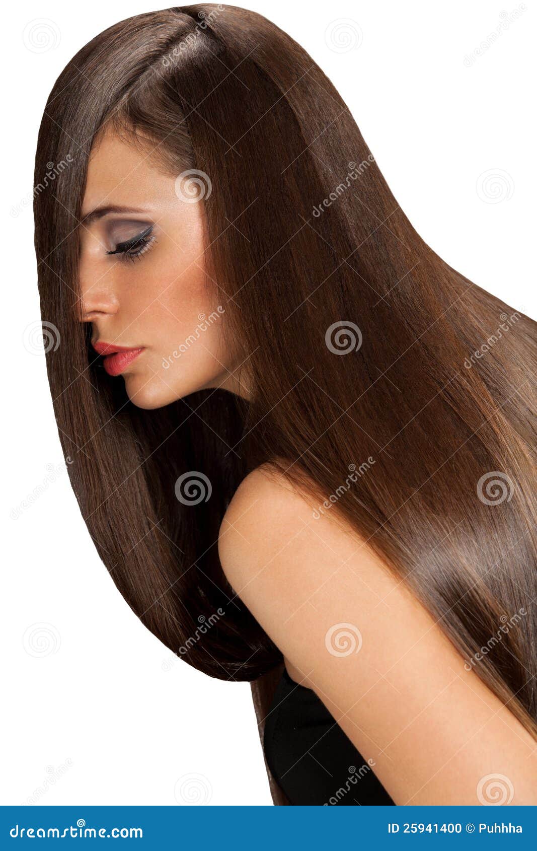 Woman with Healthy Long Hair Stock Photo - Image of luxury, care: 25941400