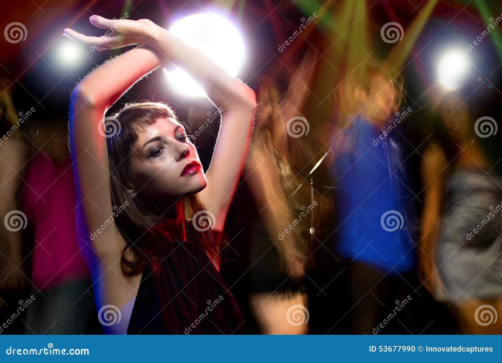 woman high on drugs or drunk at a club