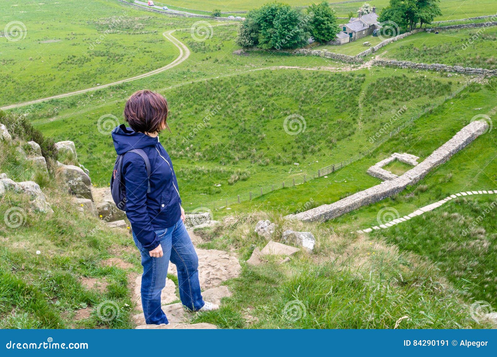 pilgrim path along steep steps to the … – License image – 70057520 ❘  lookphotos
