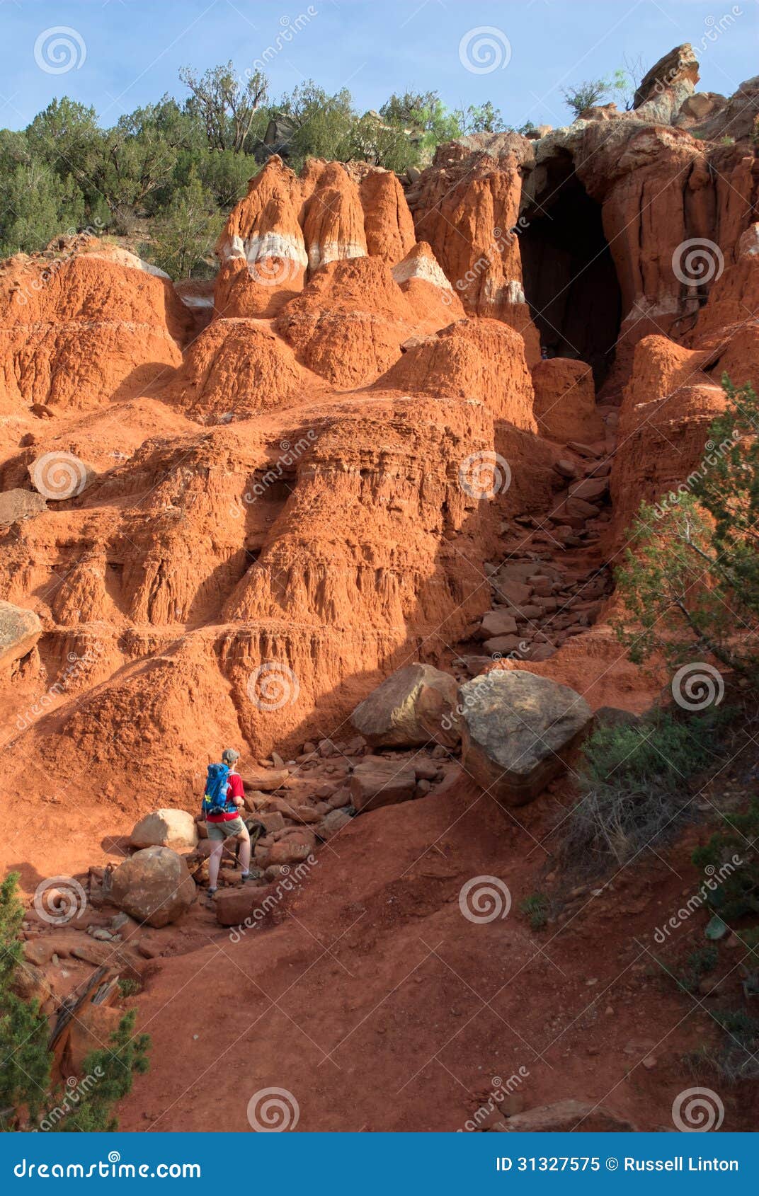 woman hiking in palo duro