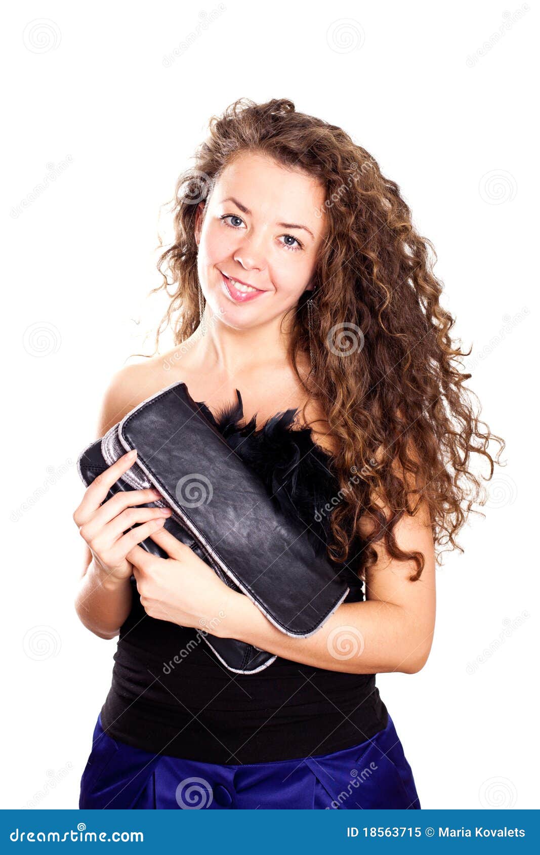 Woman holding a bag stock image. Image of caucasian, attractive 18563715