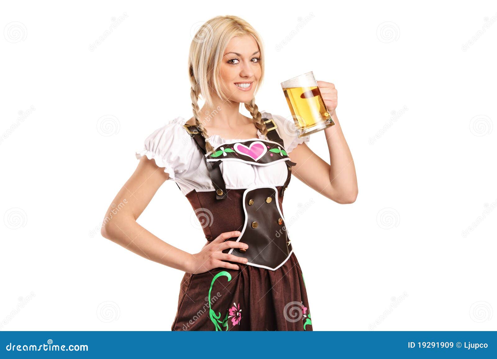 Woman holding a beer glass stock image. Image of froth - 19291909