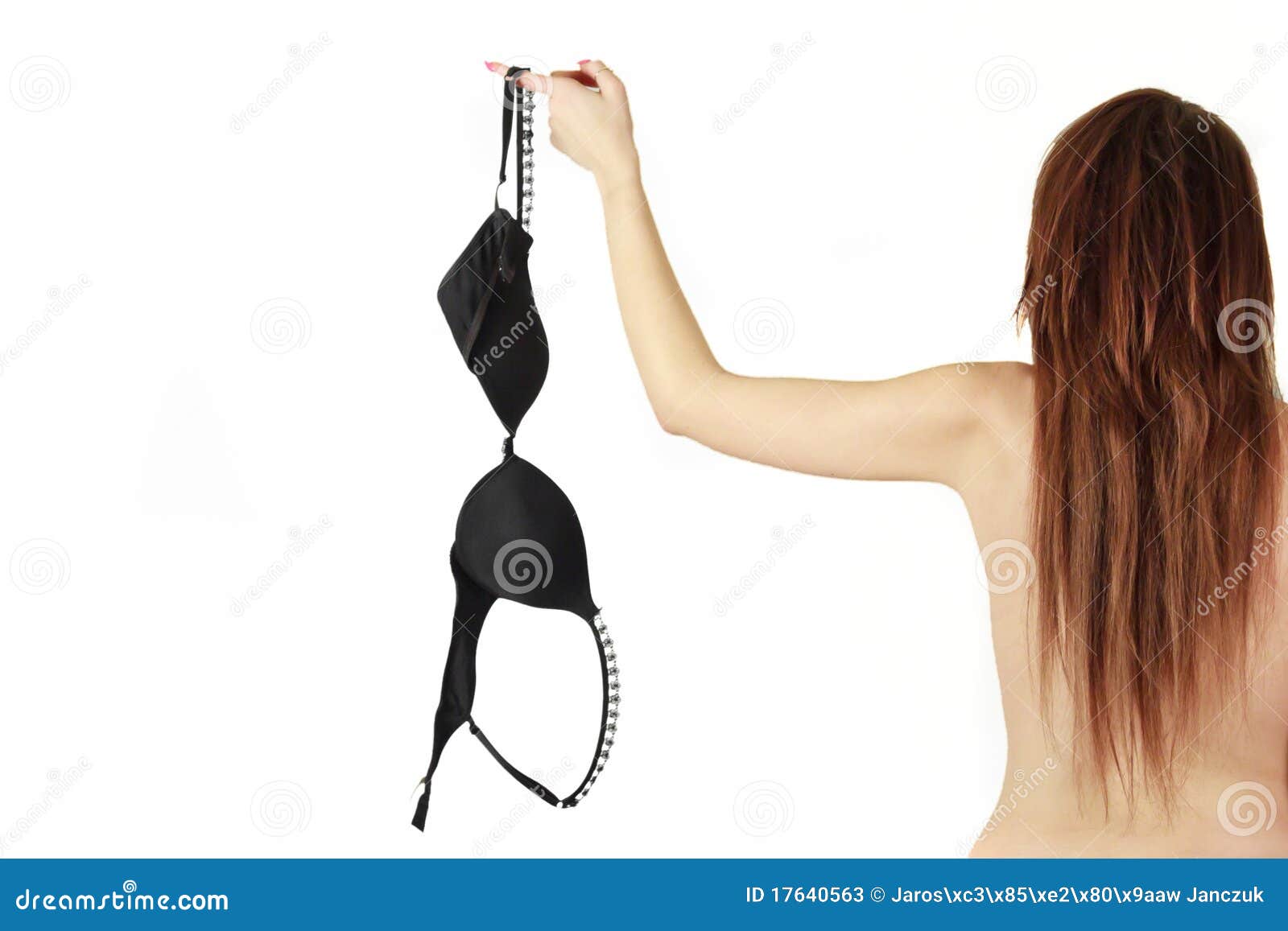 Woman holding a bra stock image. Image of sexual, lingerie - 17640563